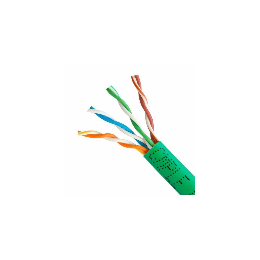 Cmple CMPLE1072  1020-N CAT5E BULK ETHERNET LAN NETWORK CABLE- 1000 FT Green