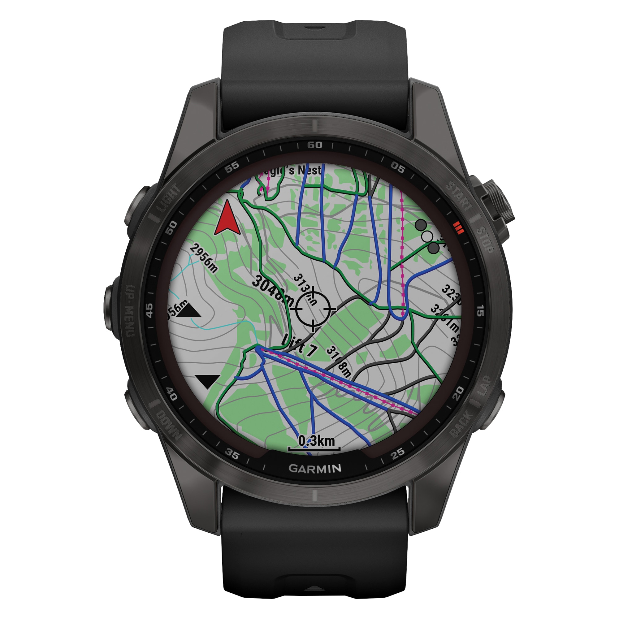 Garmin fenix 7S GPS Watch Sapphire Solar, Dark Bronze Titanium w