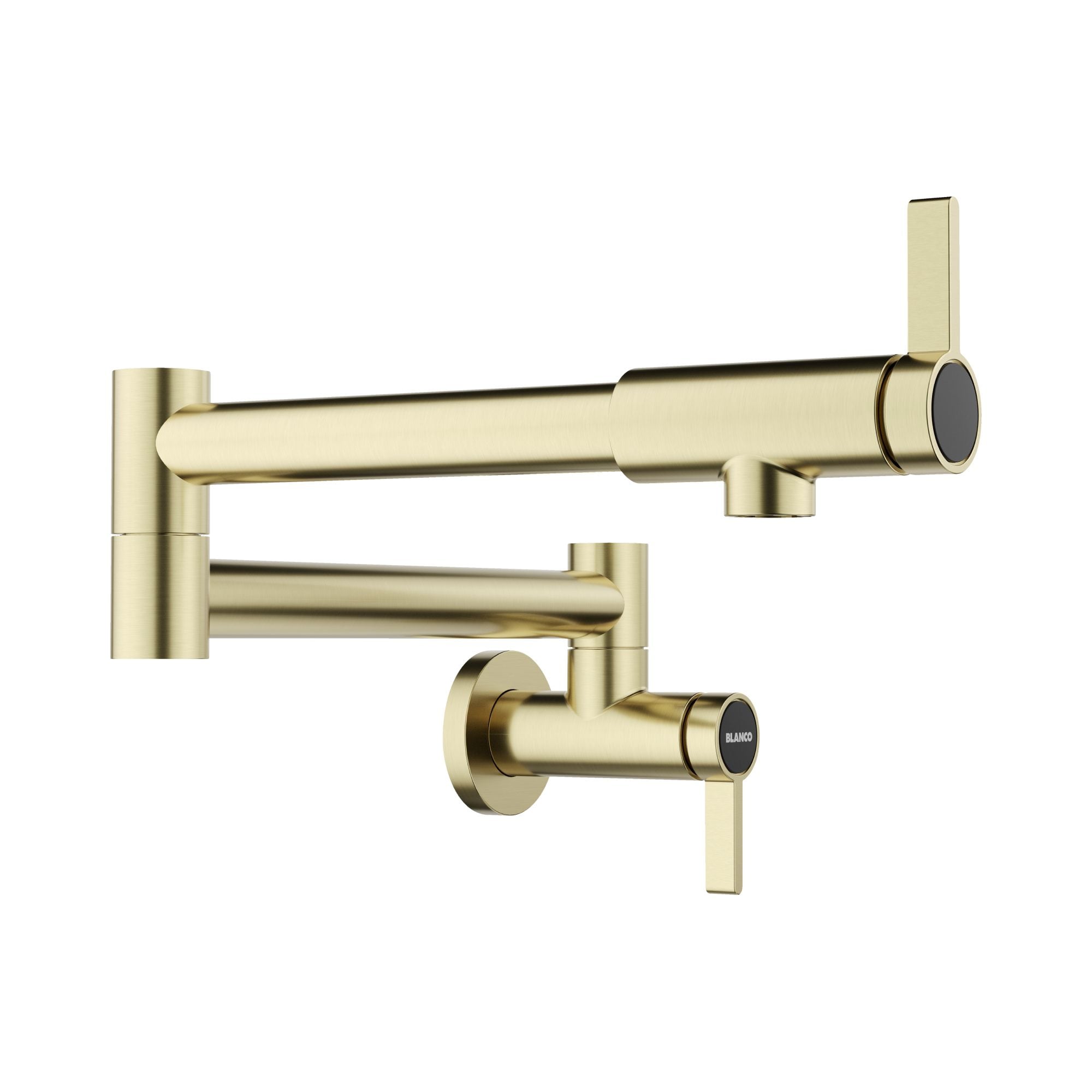 Blanco 527488 Satin Gold Double Handle Wall-mount Pot Filler Kitchen Faucet