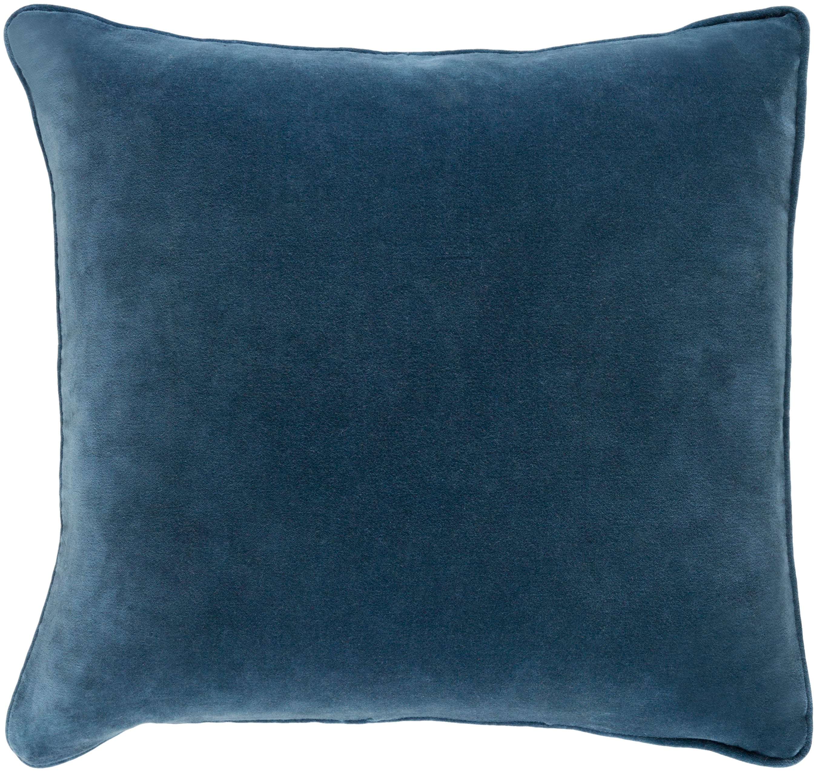 Surya SAFF7195-1818P Safflower 18-in x 18-in Dark Blue Indoor Decorative Pillow