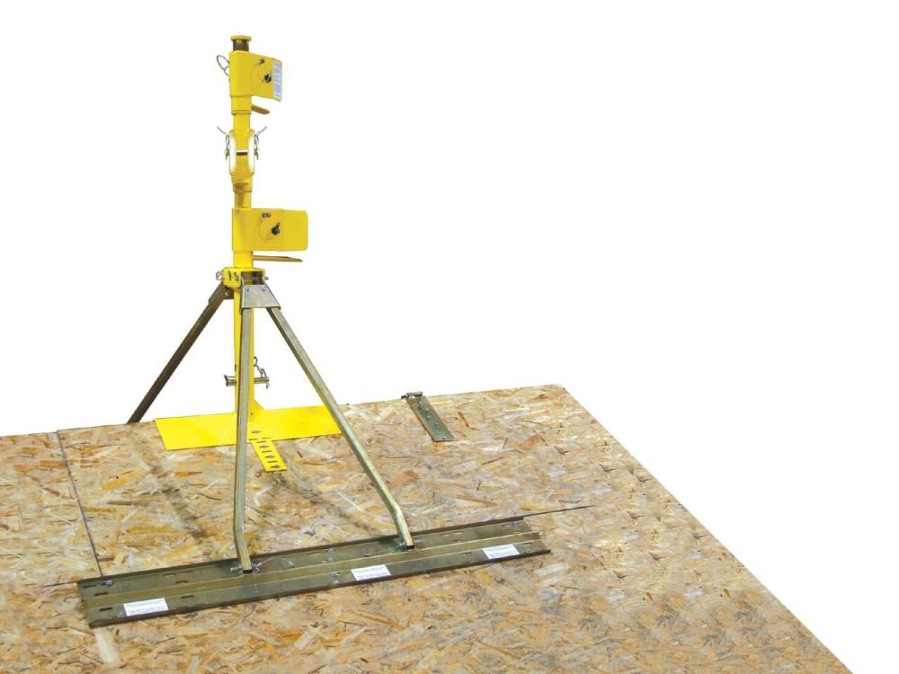 Guardian Fall Protection 00271 Metal Roof Anchor with 3 SRL Cradles, Zinc-plated Steel, Large Size, Silver