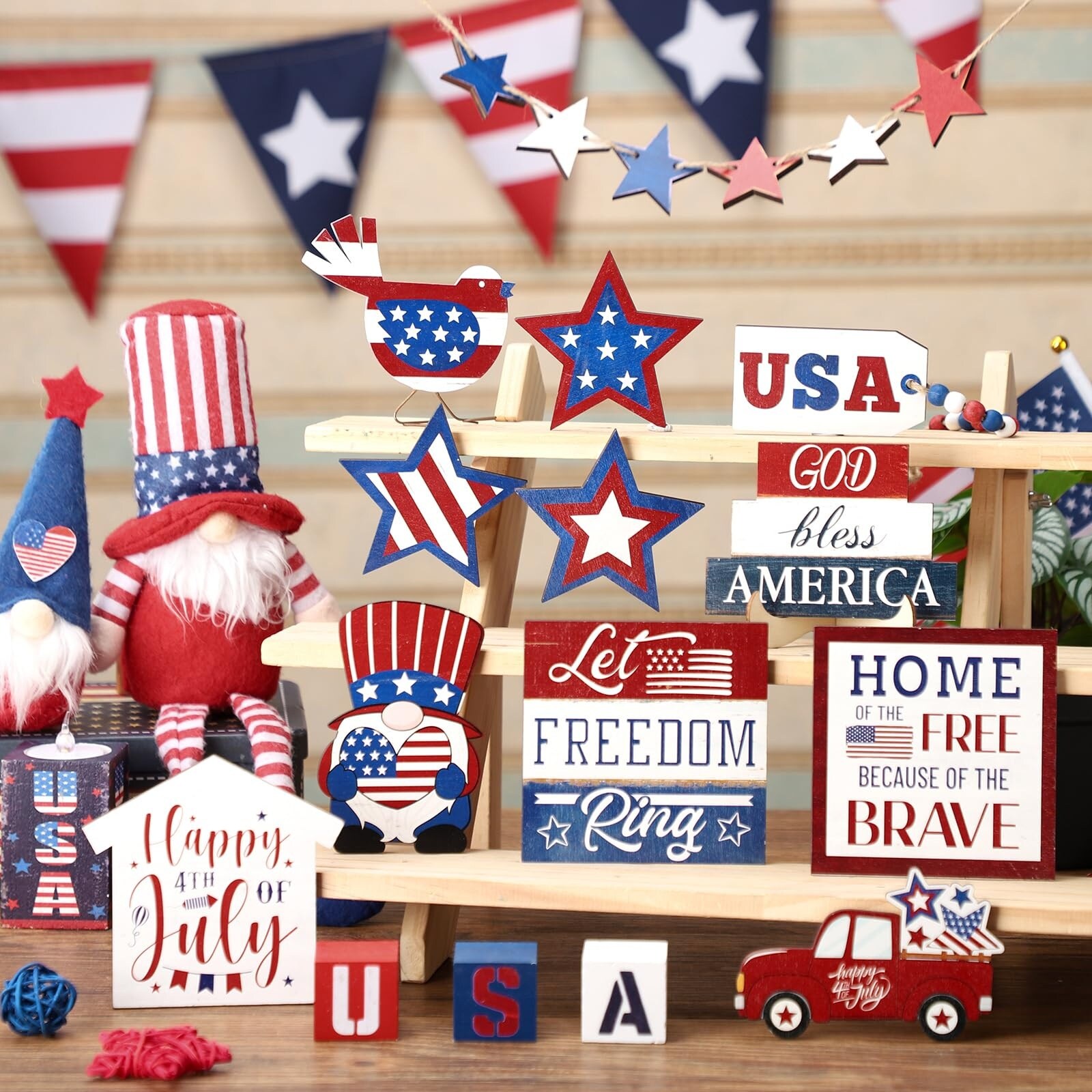 Afoxsos LAF0416D38 Indoor-Fourth-Of-July-Decorations - View #5