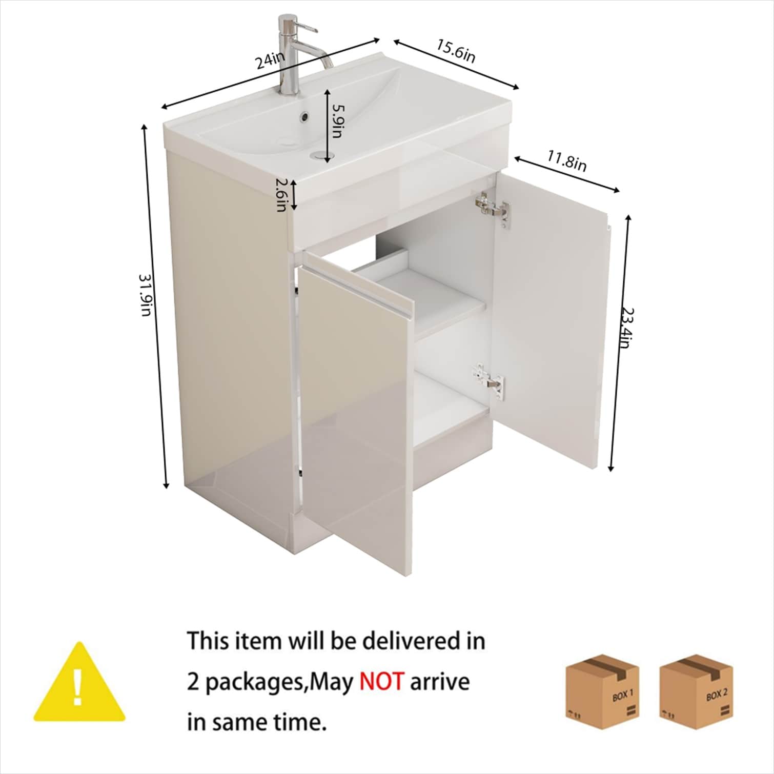 SunJet KPUGLMYGPZC9 Bath-Vanity-Combo - View #4
