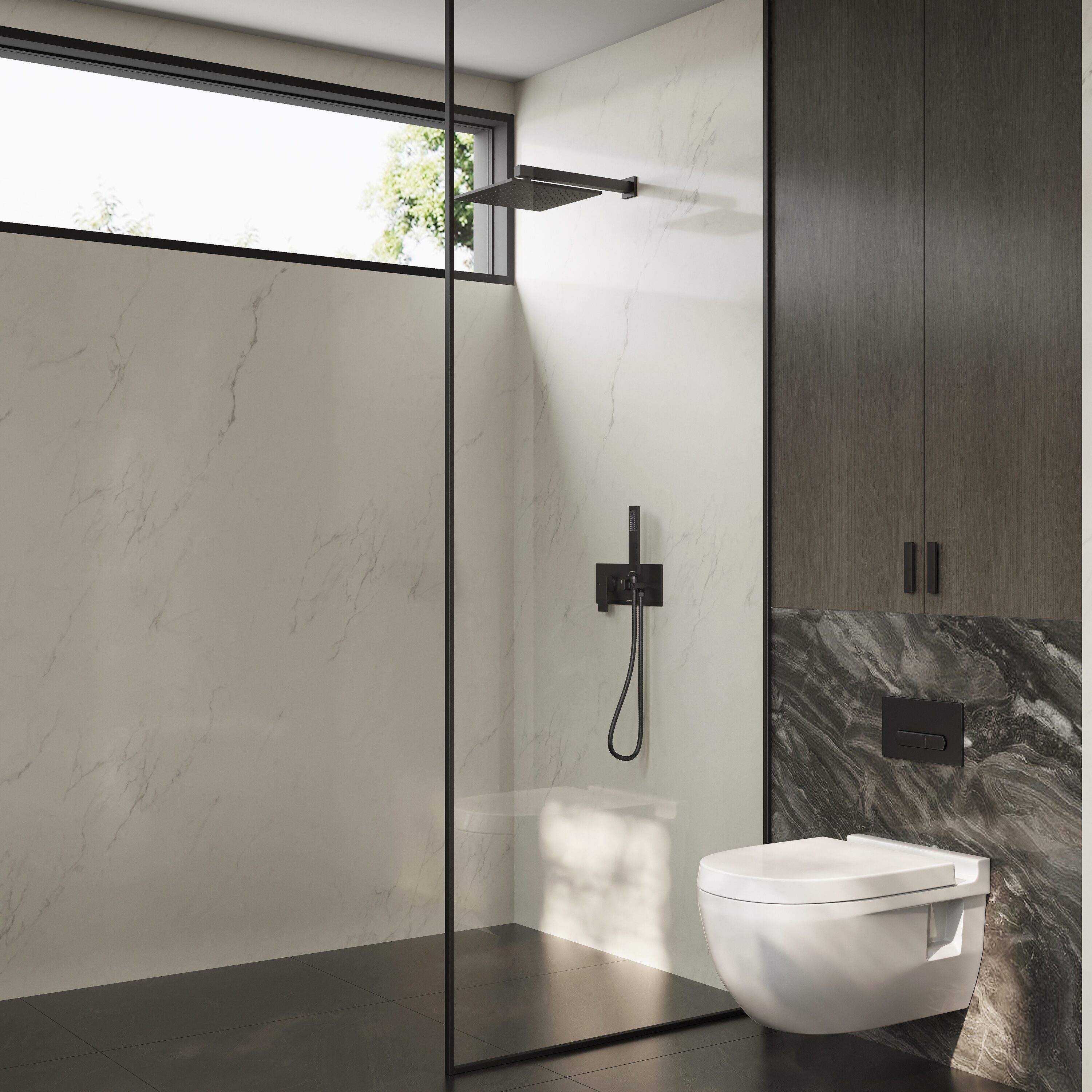 CRANACH C04.CR13.MB Showerhead-Bar-Panels - View #7