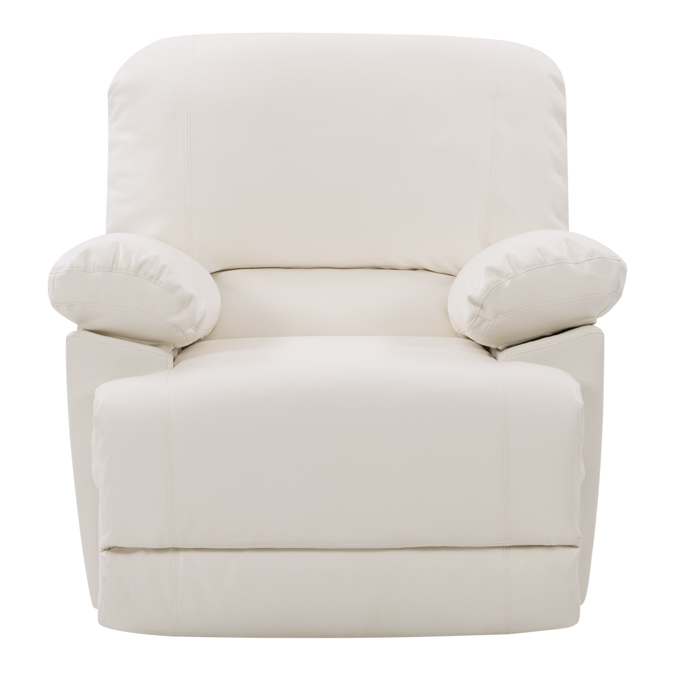 Lea White Bonded Leather Recliner, White Leather Recliners