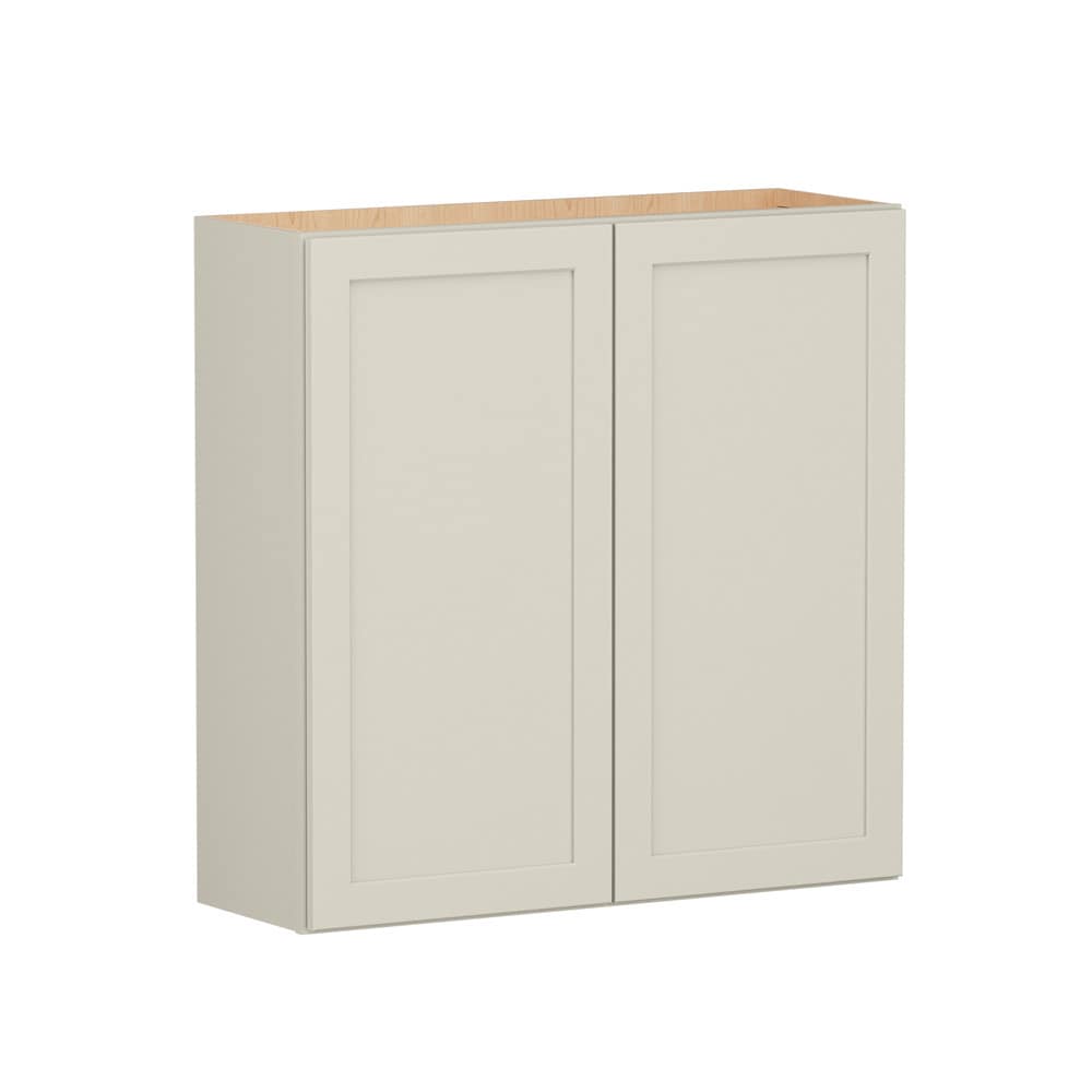 Shenandoah Breckenridge FOL 36-in W x 36-in H x 12-in D Harbor Painted Wall Fully Assembled Cabinet Recessed Panel Shaker