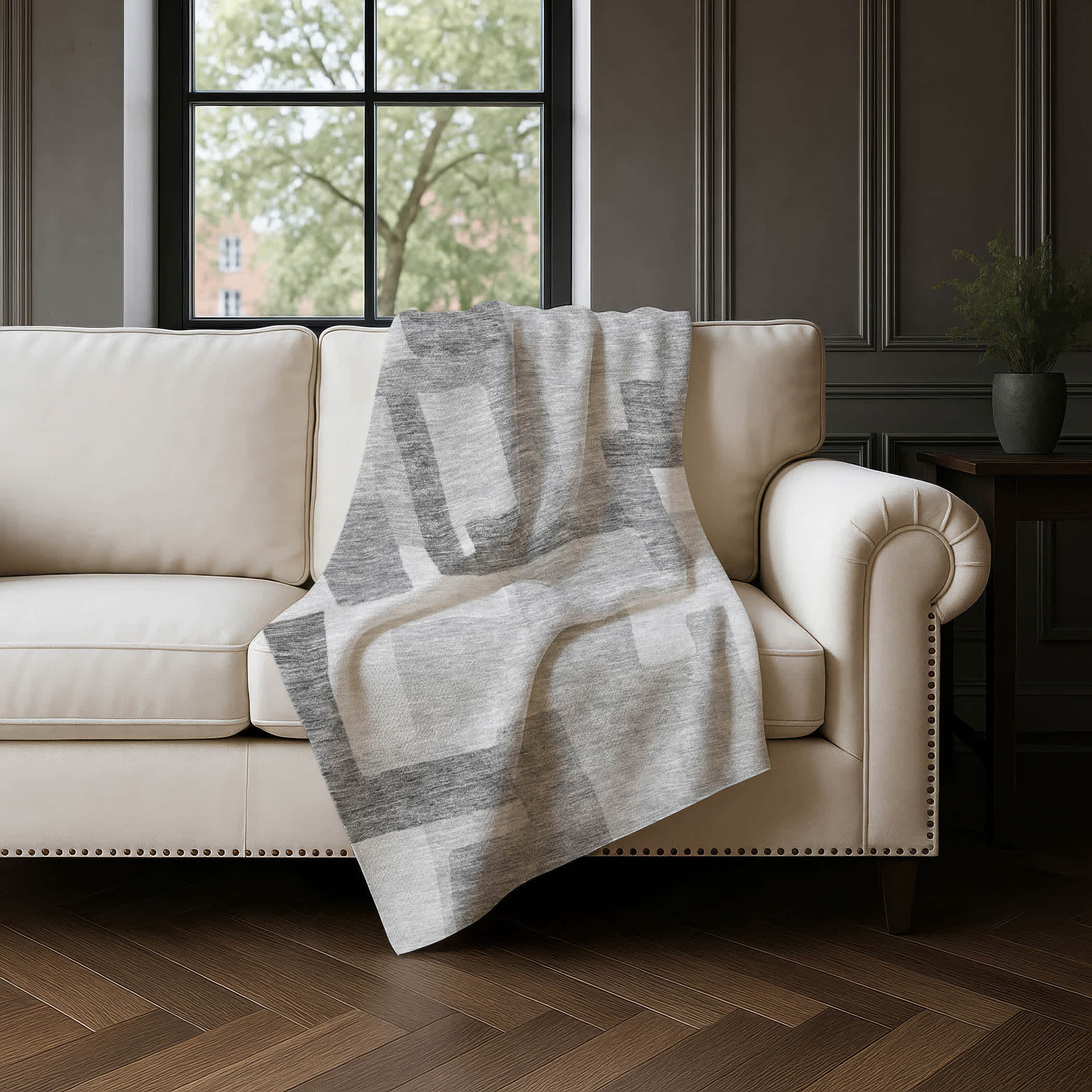 Addison Rugs Premium Machine Washable Addison ASB740 Silver 50 x 70 inches Sherpa Throw Blanket