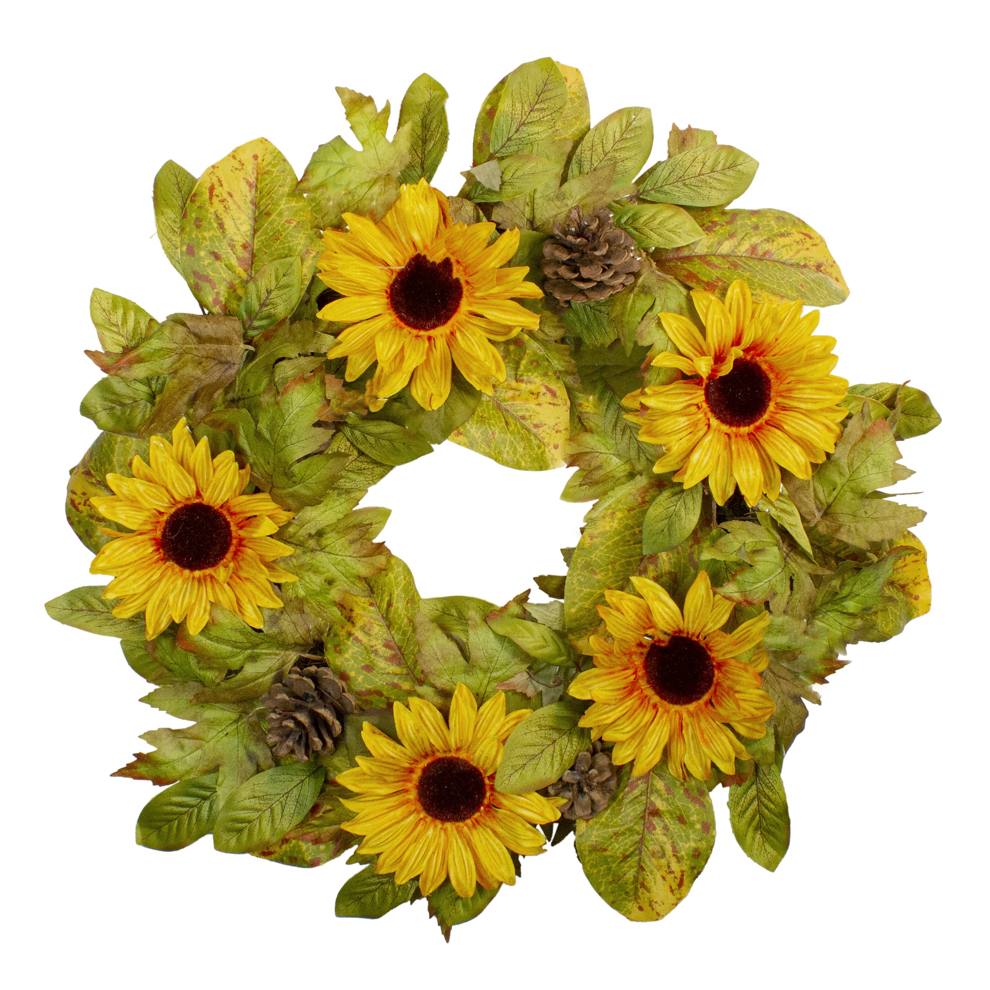 Northlight 33650125 2-ft 24-in Yellow Artificial wreath