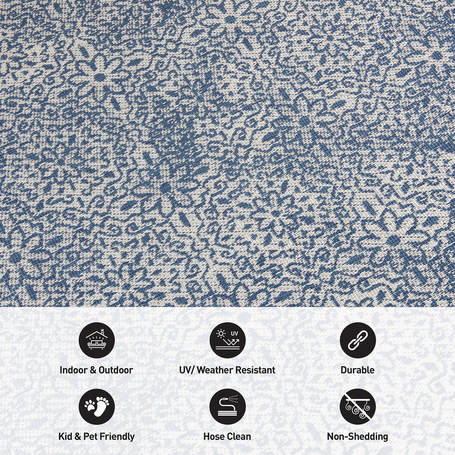 World Rug Gallery 4026BLUE2X7 rugs - View #5