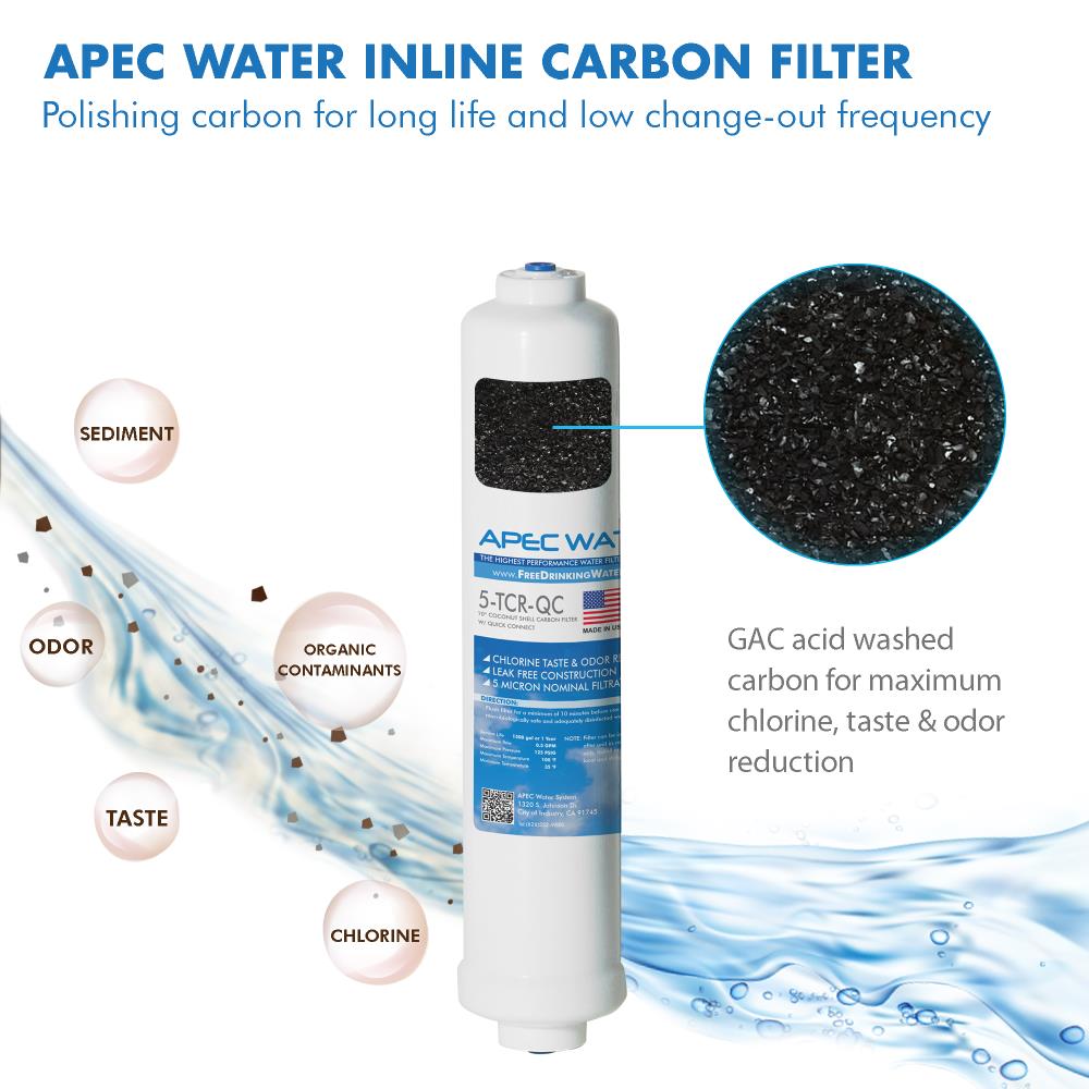 APEC Water ULTIMATE 5-TCR-QC Under Sink Replacement Filter in the ...