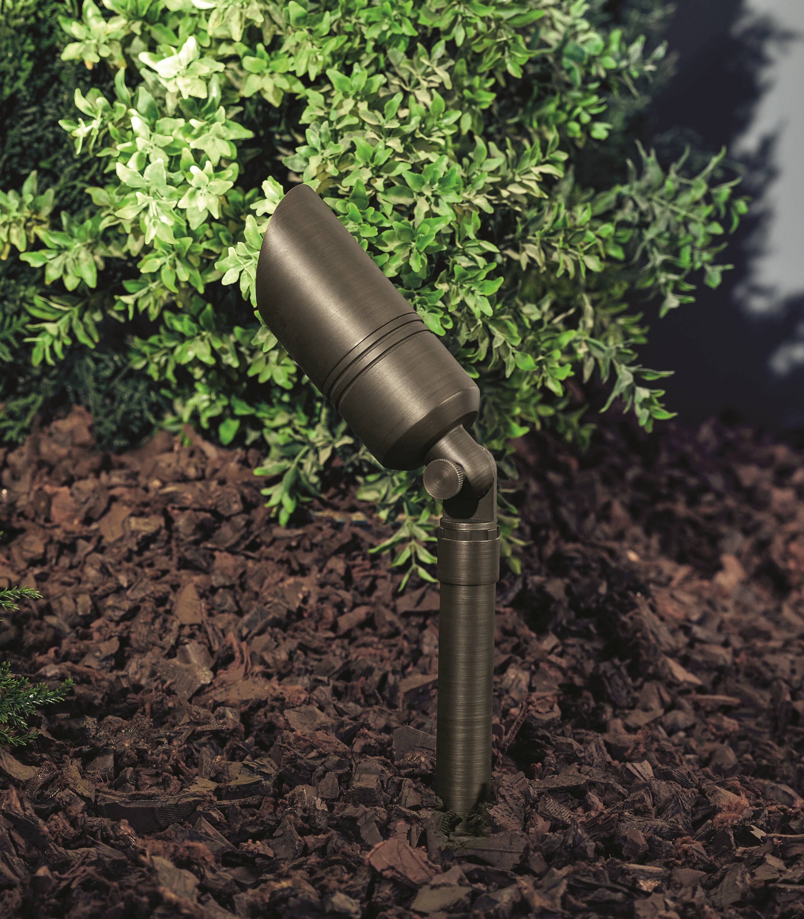 Kichler 35 -Watt Centennial Brass Low voltage Hardwired LED Spot light ...
