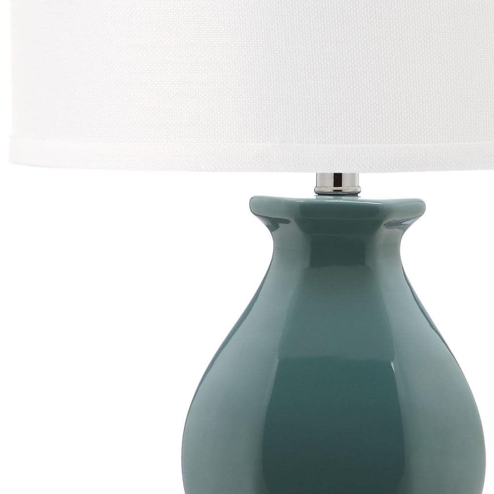 Safavieh Juniper 30-in Egg Blue Rotary Socket Table Lamp with Fabric ...