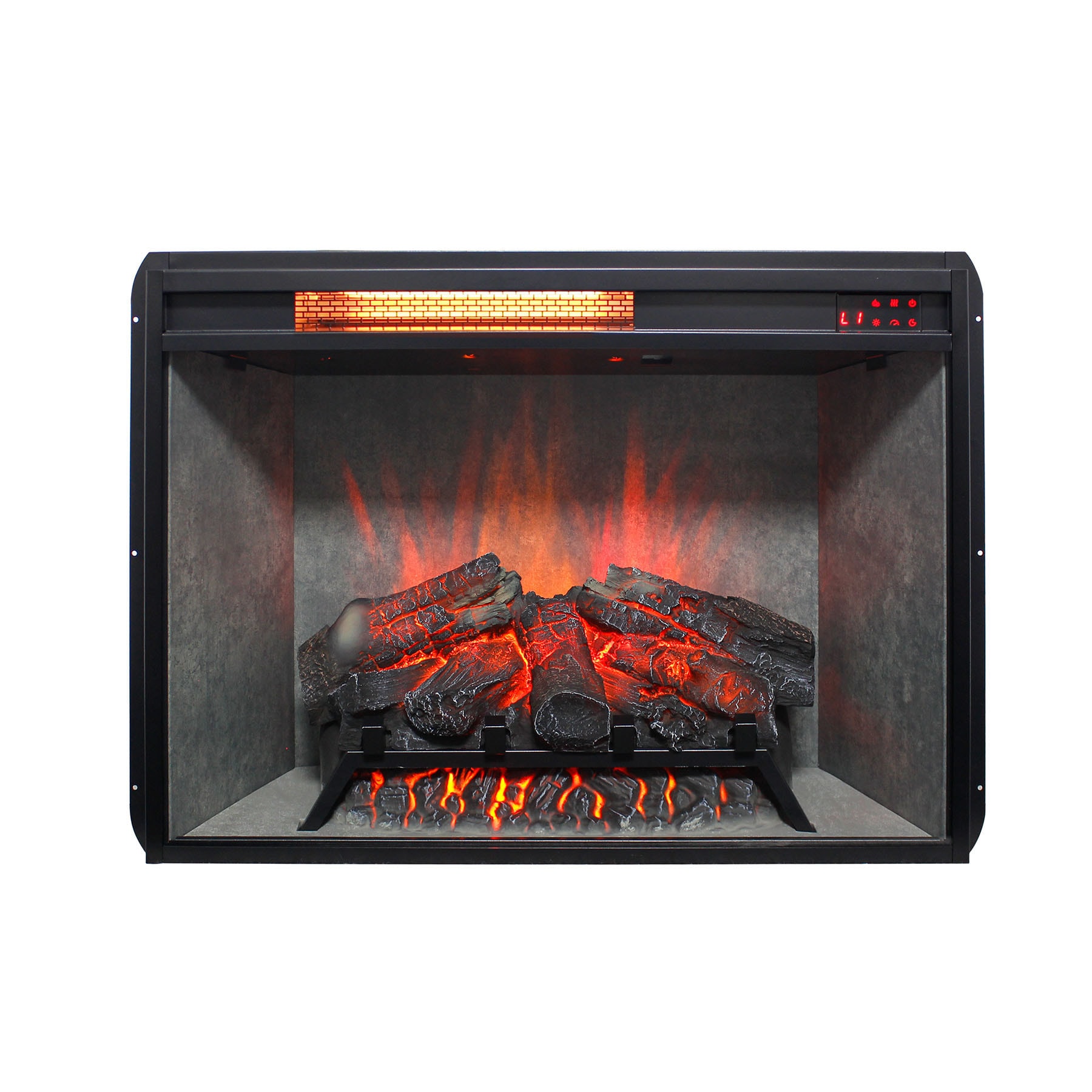 SINOFURN 27.5-in W x 23.8-in H Electric Fireplace Insert