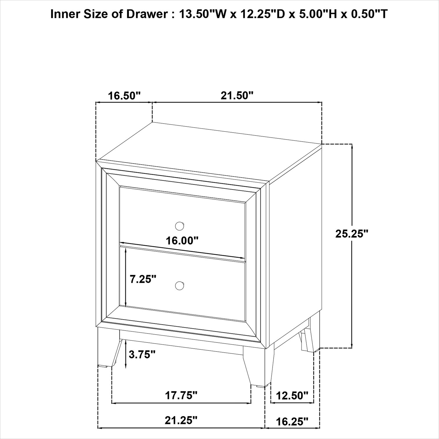Watnature YHGWZKMI1CRQ nightstands - View #15