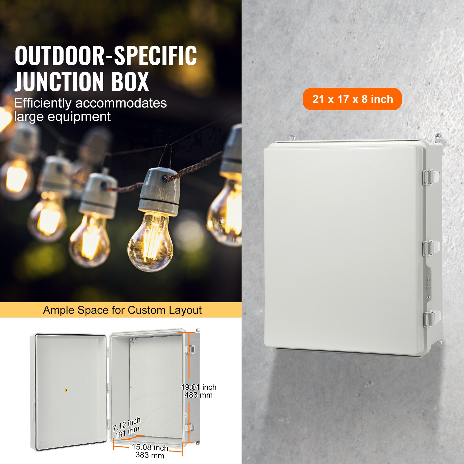 VEVOR SCSLJXHABS2005400V0 Electrical-Box - View #2