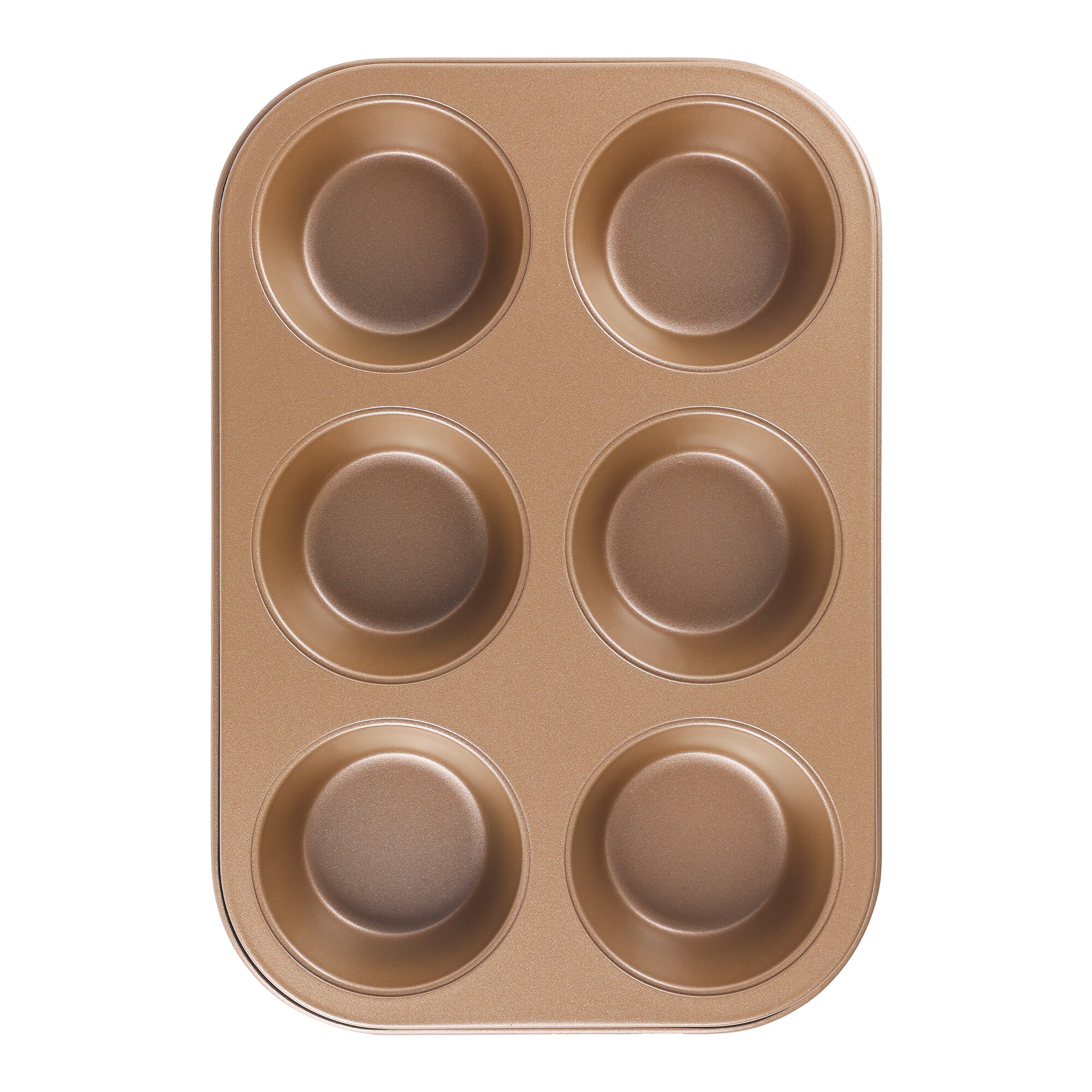 Unique Bargains 1pc Cup Cake Pans Nonstick Cupcake Pan 12 Cups Premium Cheesecake Pans Muffin-Pan for Baking Cupcake Baking Pan for Oven 10.4x7.1x1.2in Gold