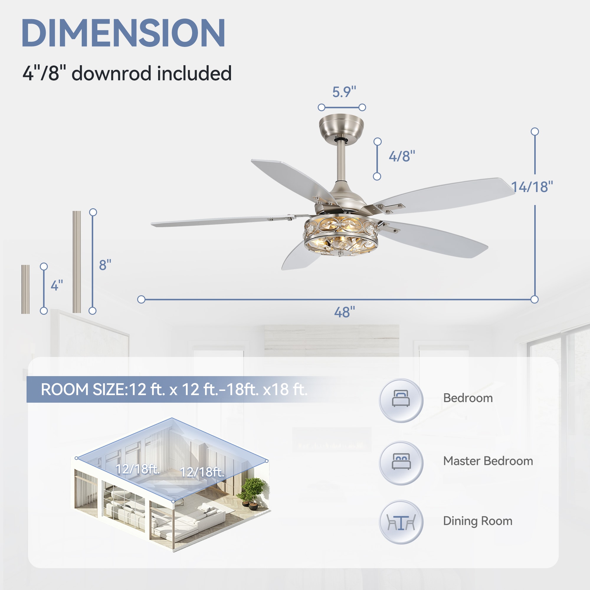 Breezary 35060-SN Ceiling-Fans - View #12