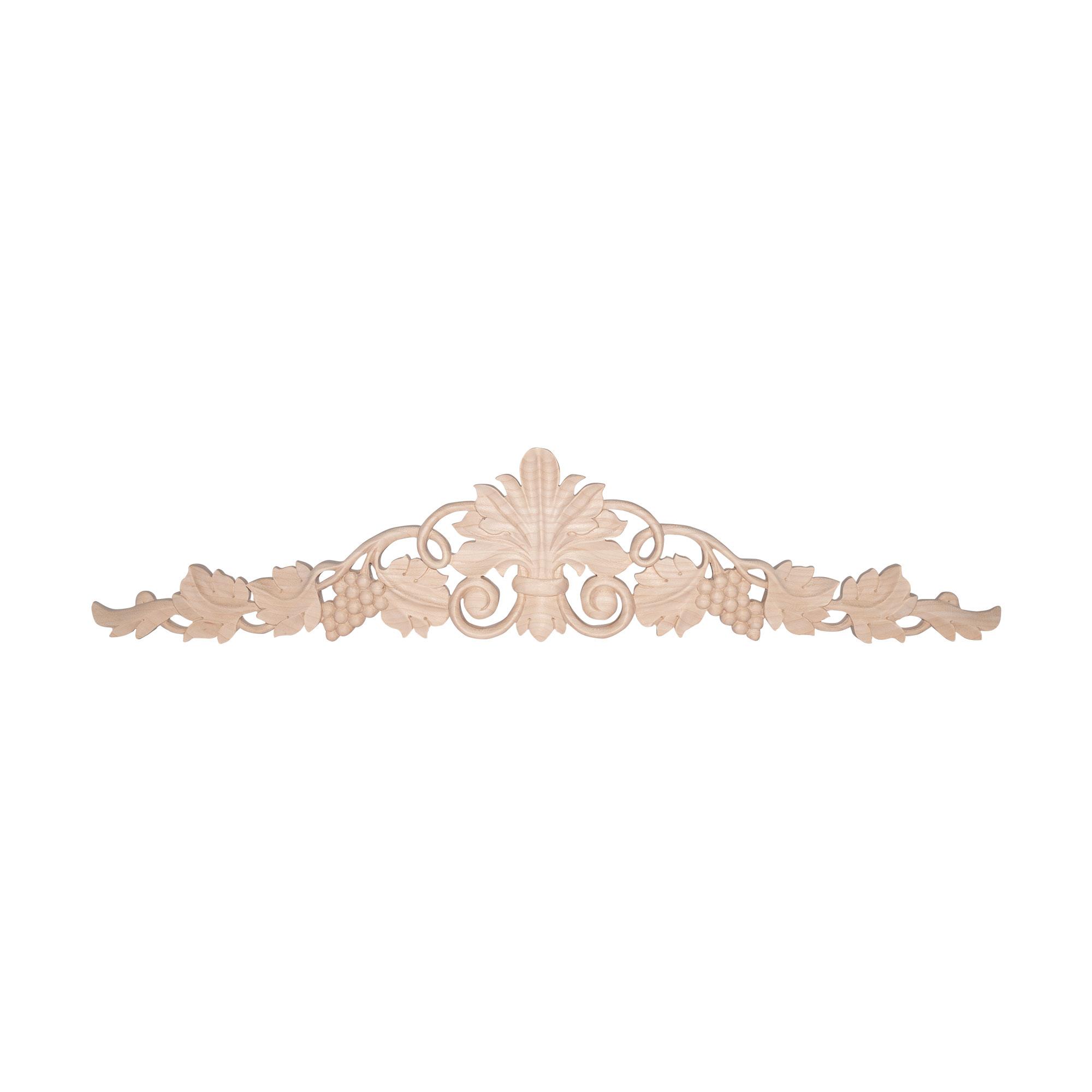 Architectural Products by Outwater 3P5.13.00118 24.375-Inches W x 5.25-Inches H Grapevine Unfinished Applique