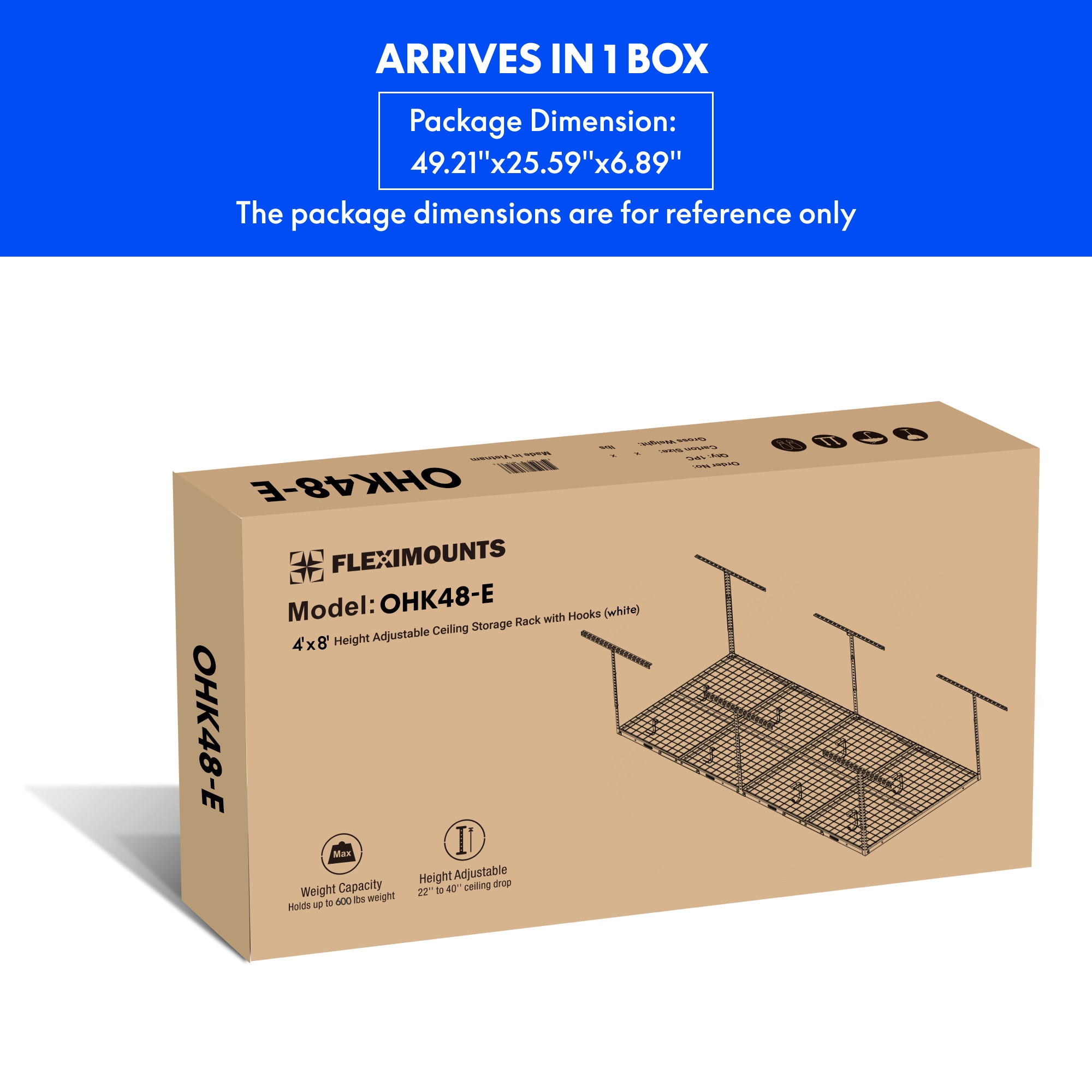 Fleximounts OHK48-E Overhead-Garage-Storage - View #10