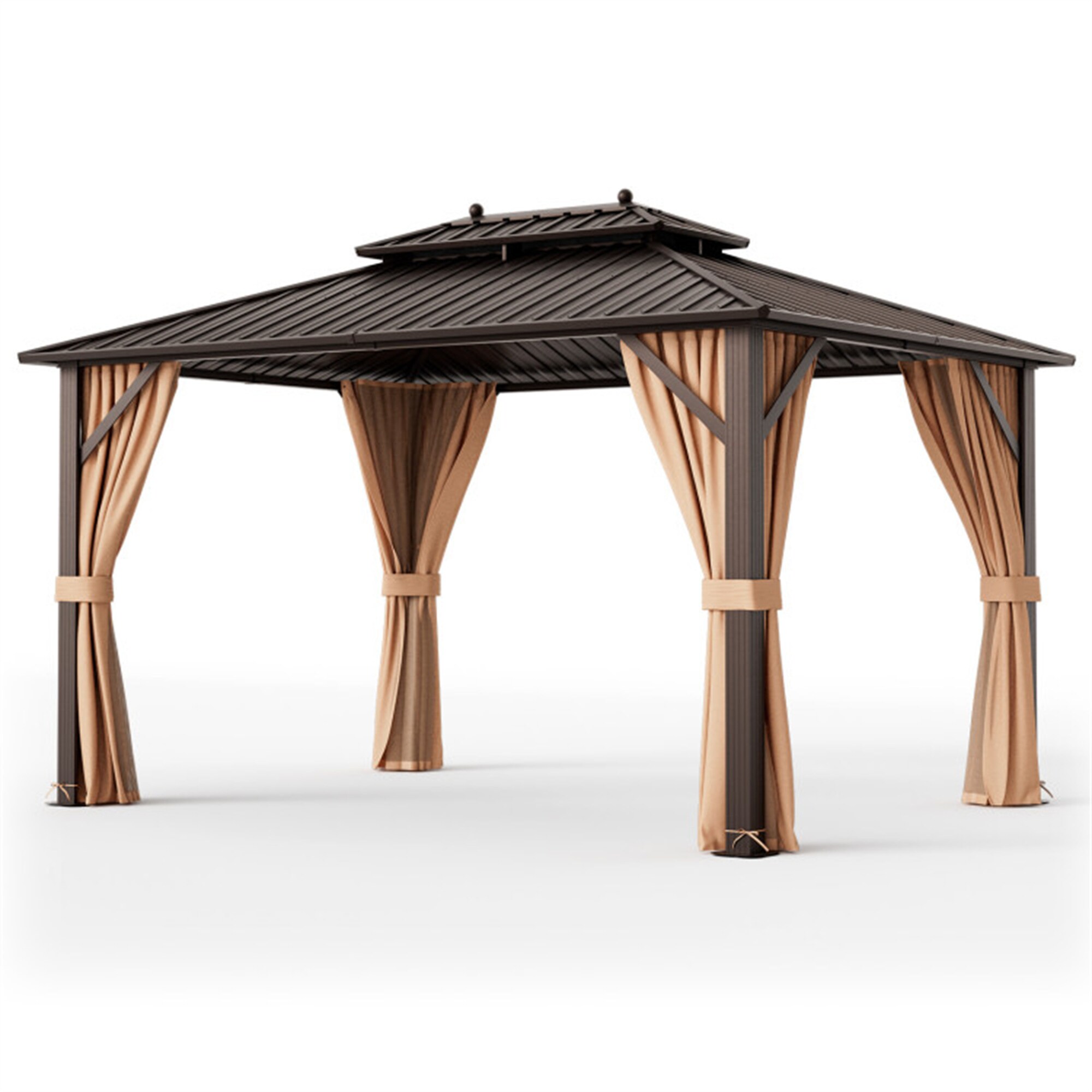 BABOOM BOM-71AAORUST Wood-Resin-Gazebos - View #2