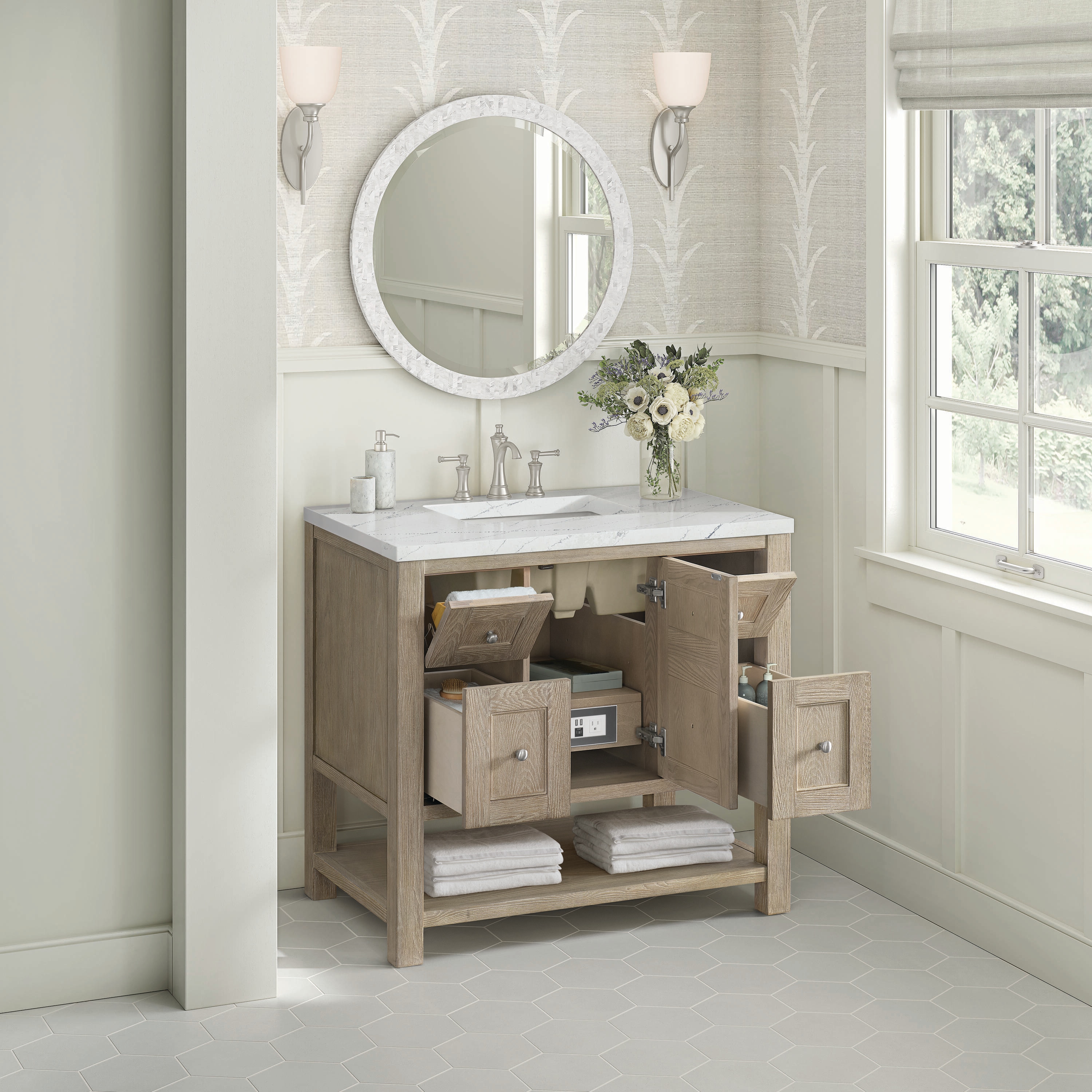 James Martin Vanities 330-V36-WWO-3ENC Bath-Vanity-Combo - View #4
