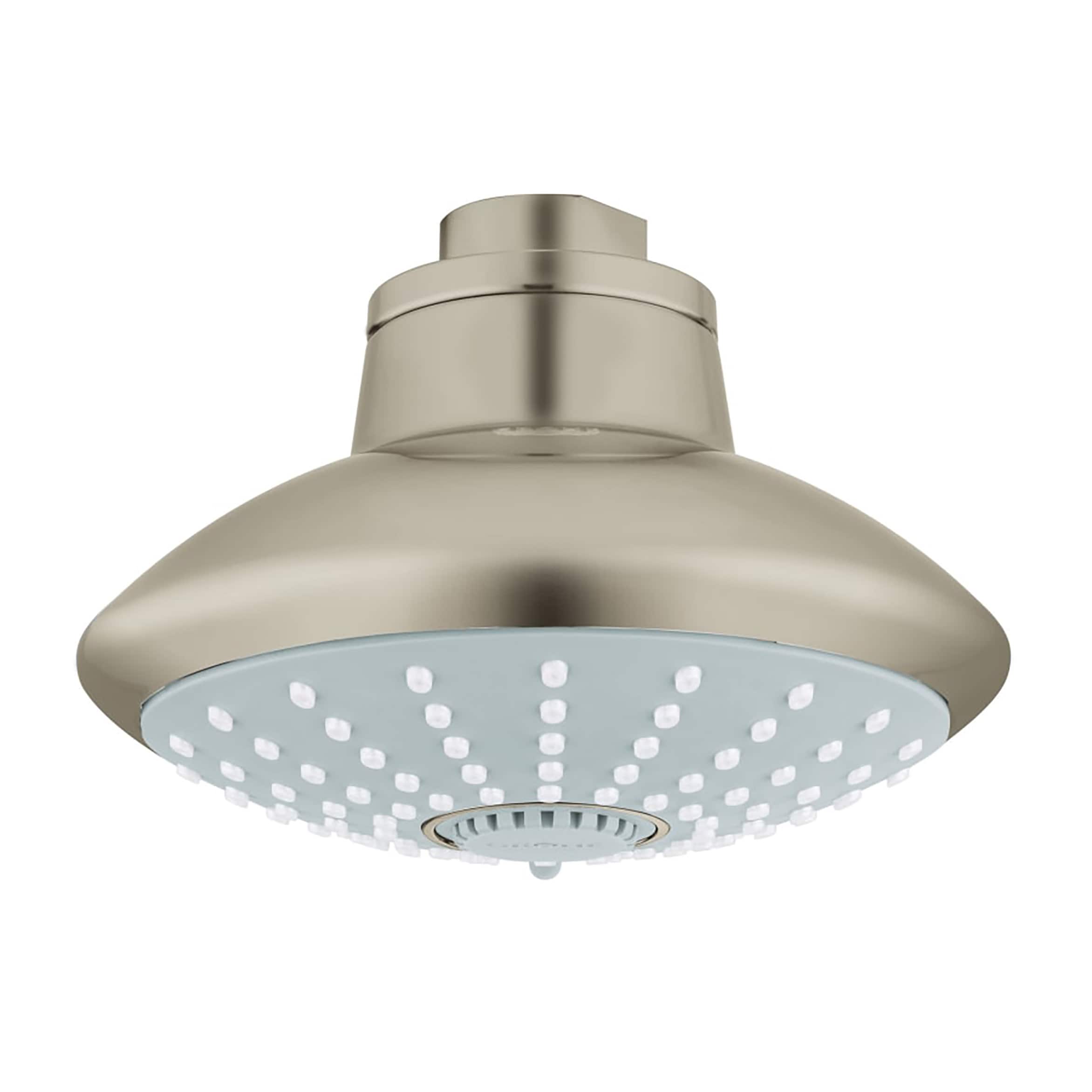 GROHE 27247EN1 3.0 -Spray Brushed Nickel 4.33-in Round Fixed Rain Shower Head 2.5 GPM