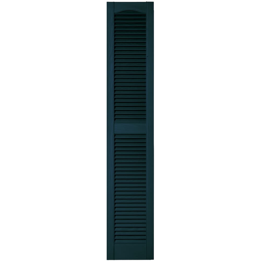 Vantage V1711264166 12-in W x 64-in H Indigo Blue Louvered Exterior Shutters ( 1 -Pack )