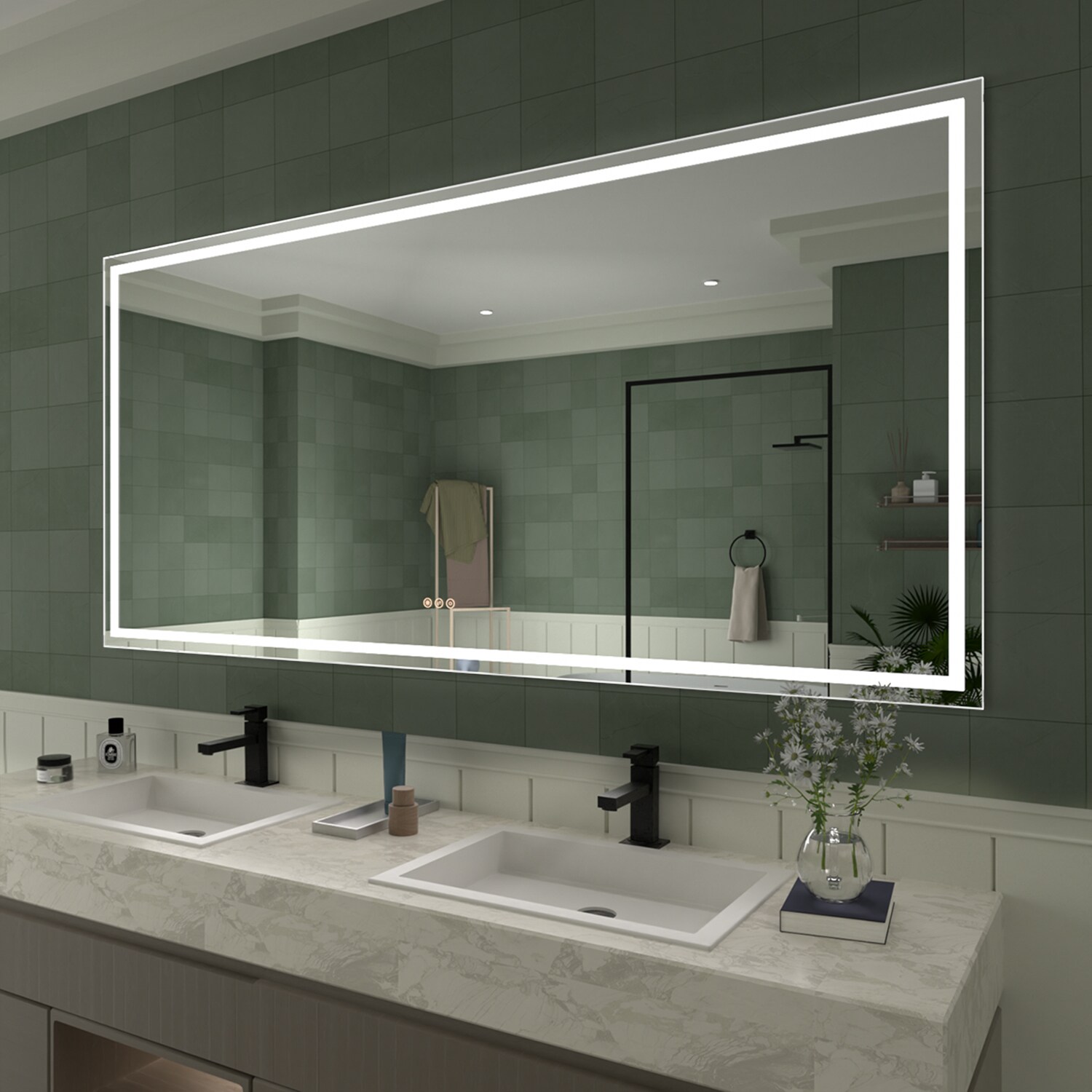 TaiMei MD04-7236SF2 Framed-Bath-Mirrors - View #2