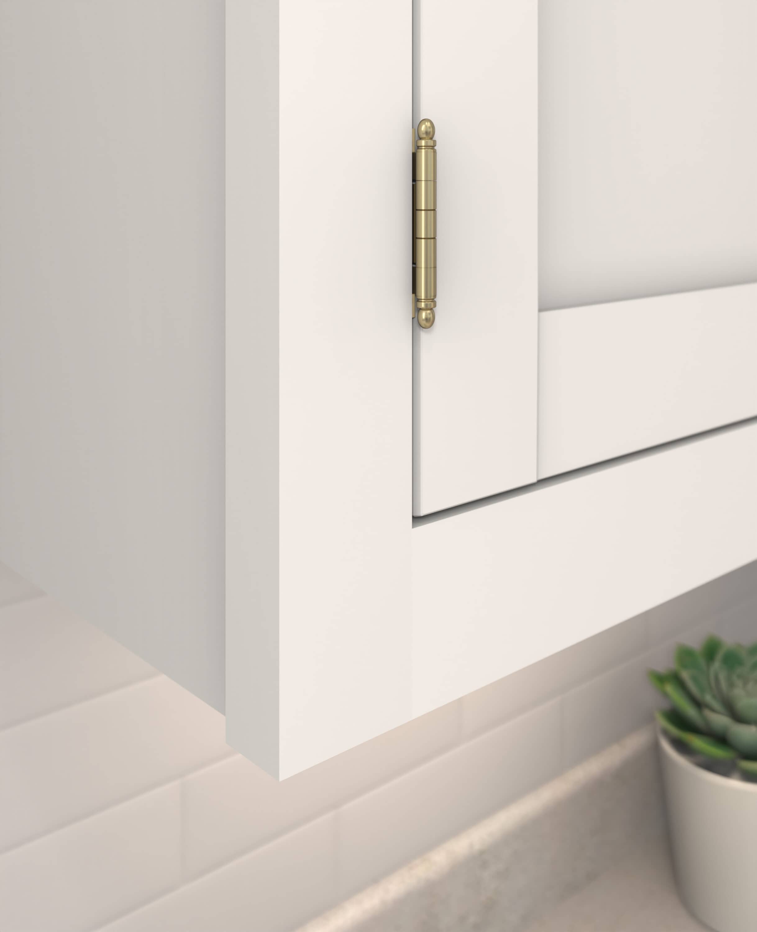 Golden Champagne Steel Cabinet Hinge with Ball Tip