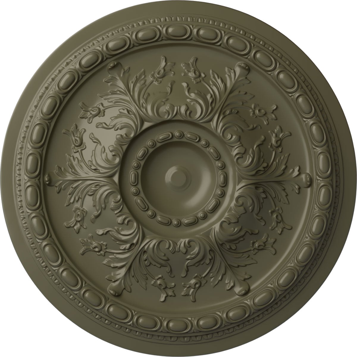 Ekena Millwork CM28STPTF Stockport 28-in W x 28-in L Painted Turtle Polyurethane Whole Ceiling Medallion