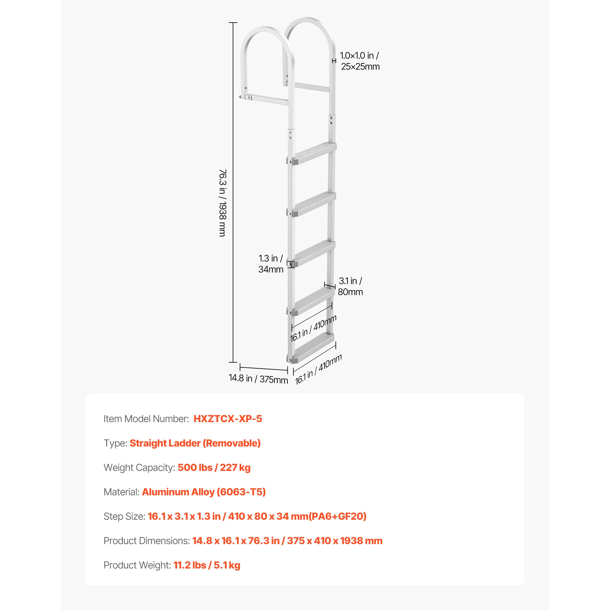 Vorene B-S4E30AXPODTQ1 Step-Ladders - View #5