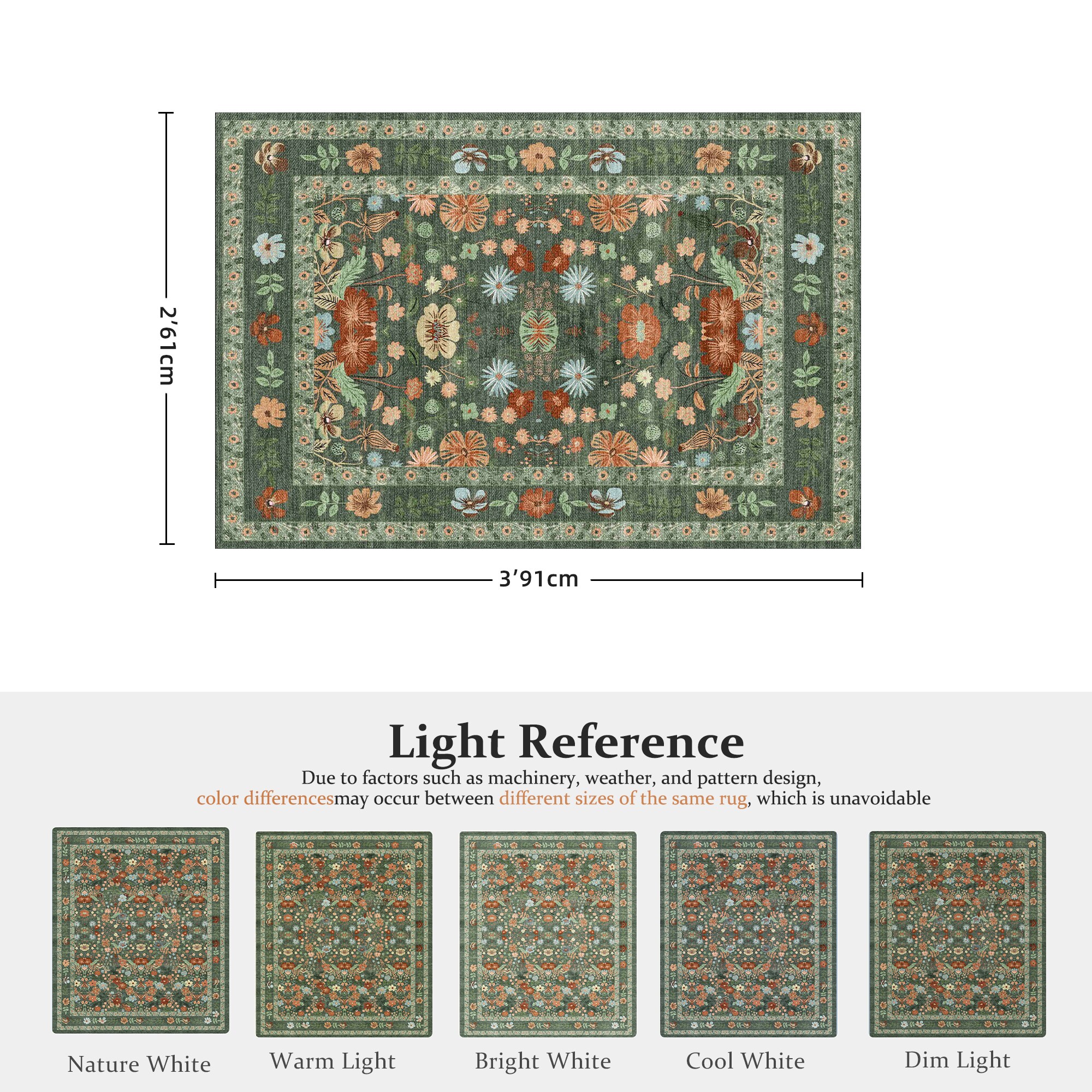 KERDOM AH-FH-2X3-DARKGREEN rugs - View #3