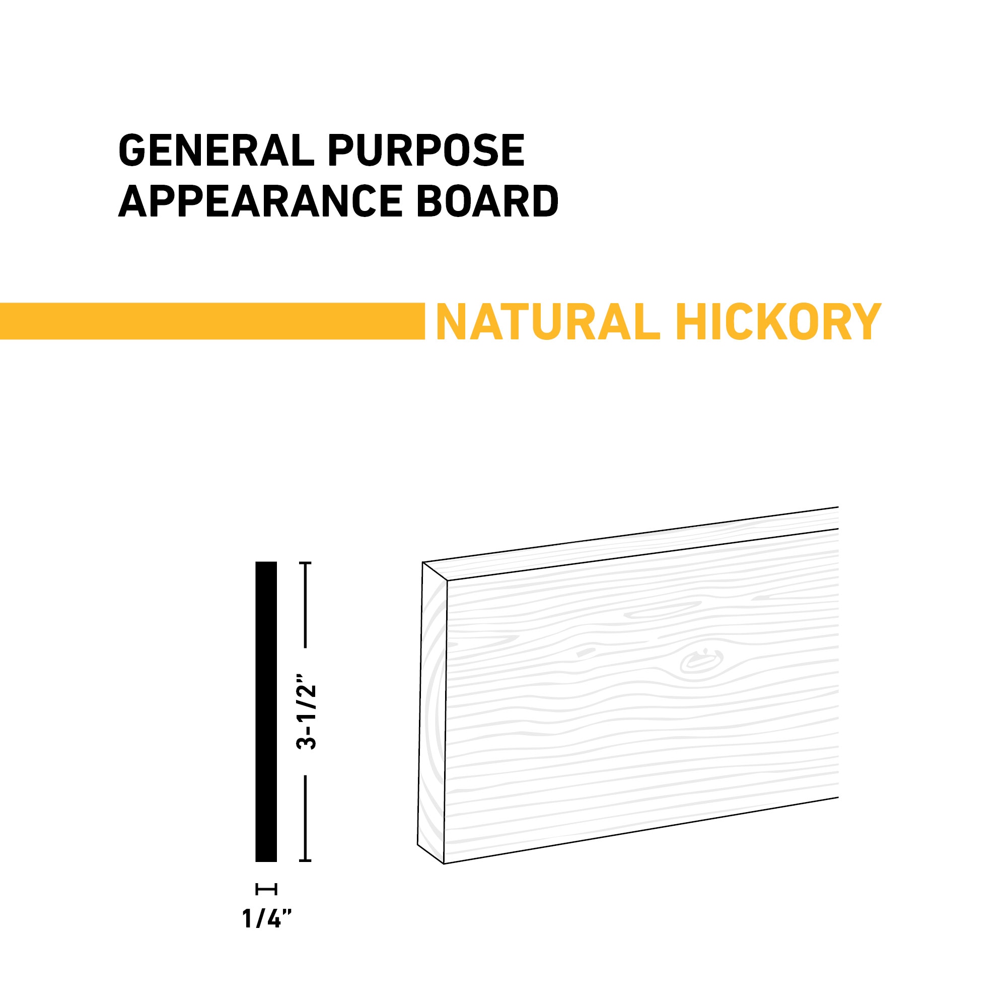 Ornamental Mouldings BRDNAT 1-4X4X2HICK Appearance-Boards - View #2