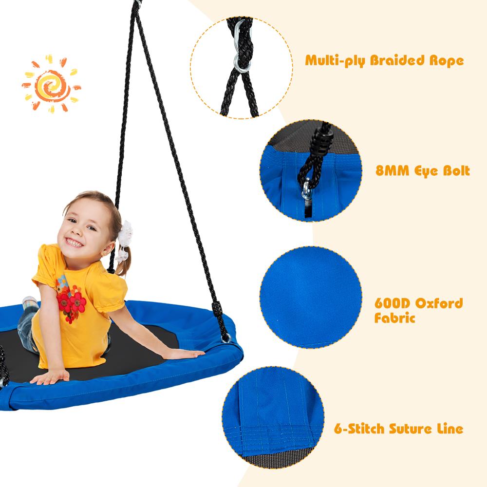 Goplus Costway Blue Metal Rope Swing at Lowes.com