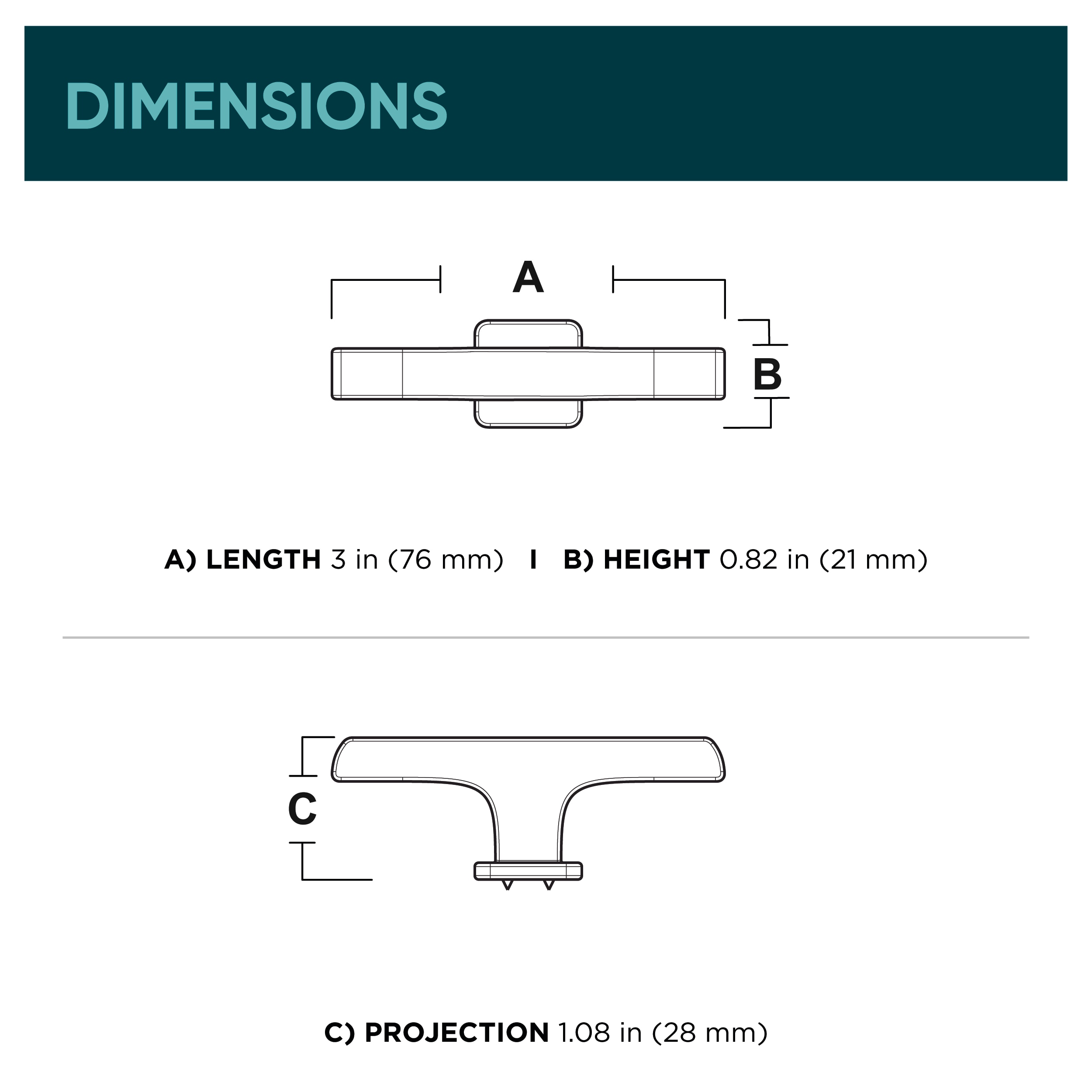Origin 21 P45018W-FB-C Cabinet-Knobs - View #6
