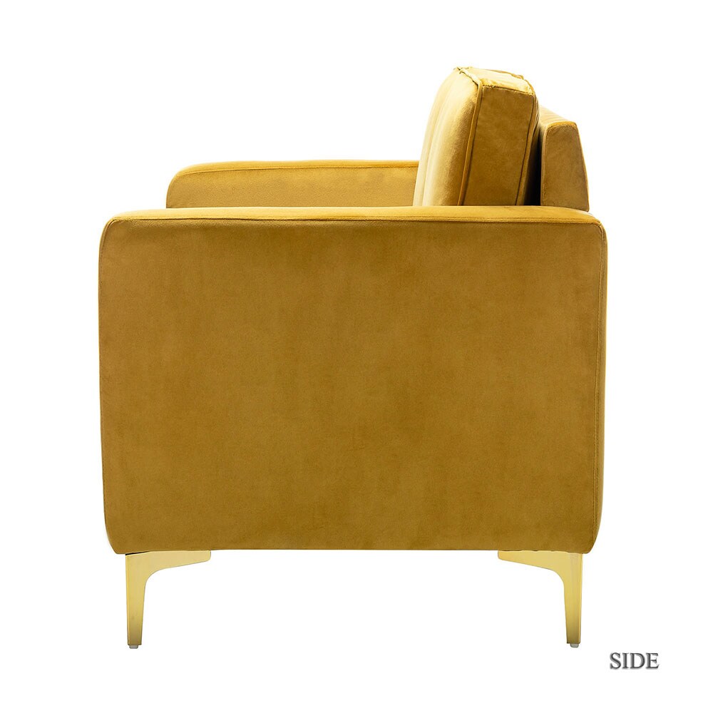 14 Karat Home SFMSY0083-MUSTARD Sofas-Loveseats - View #3