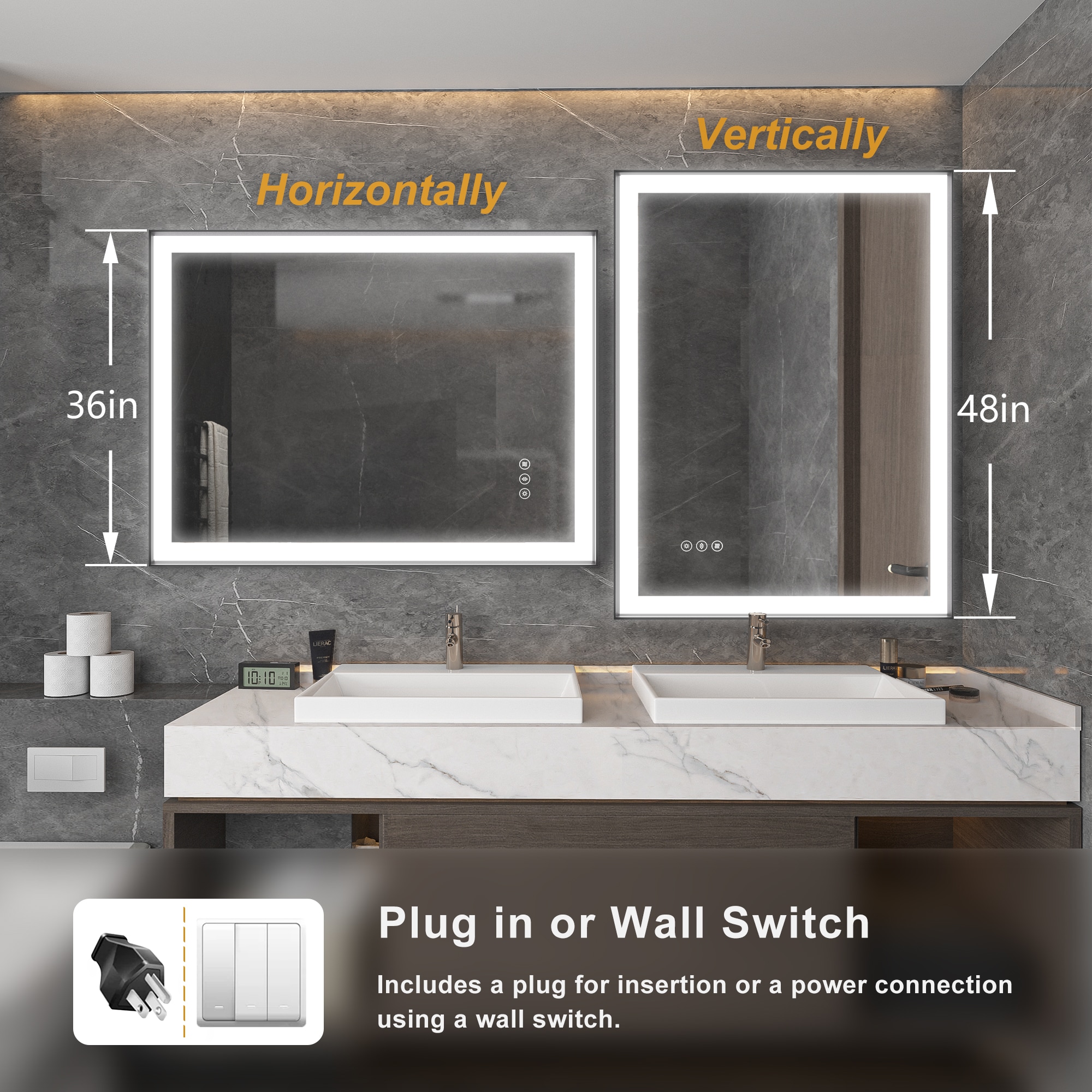 Maxax MS02-3648-MM Framed-Bath-Mirrors - View #3