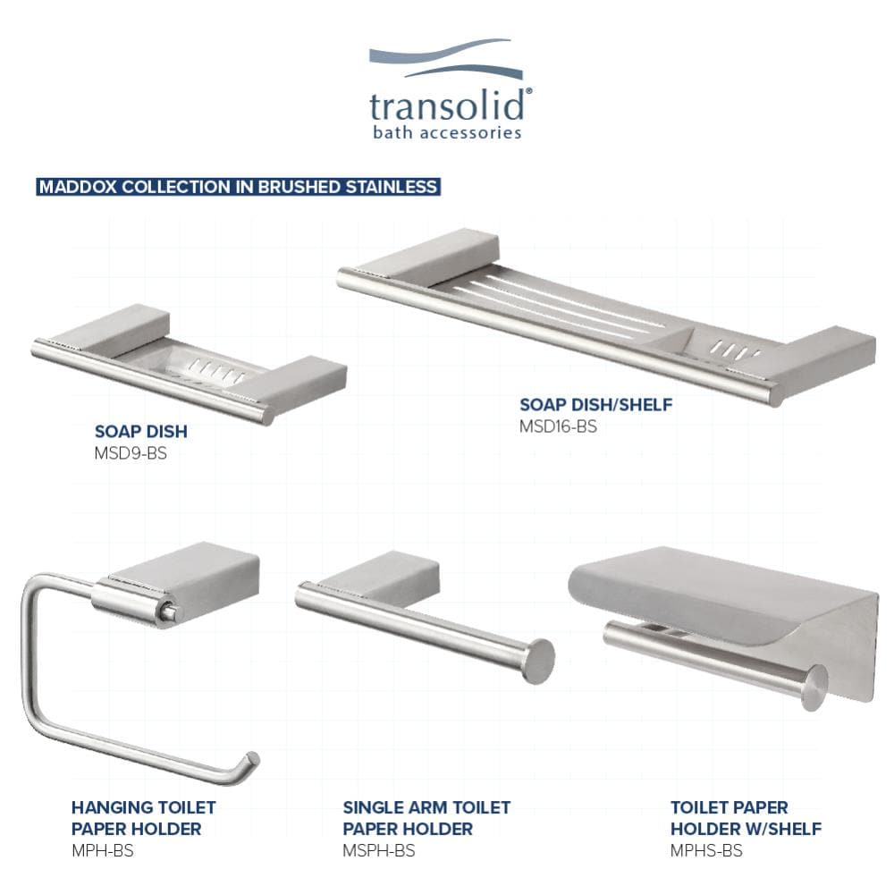 Transolid Maddox 24-in Brushed Stainless Wall Mount Single Towel Bar in the  Towel Bars department at