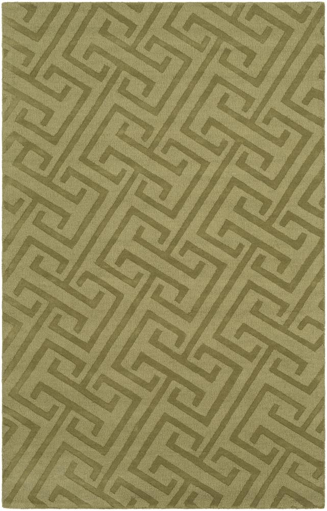 Surya M5454-3353 Mystique 3 X 5 (ft) Wool Olive Indoor Stripe Area Rug