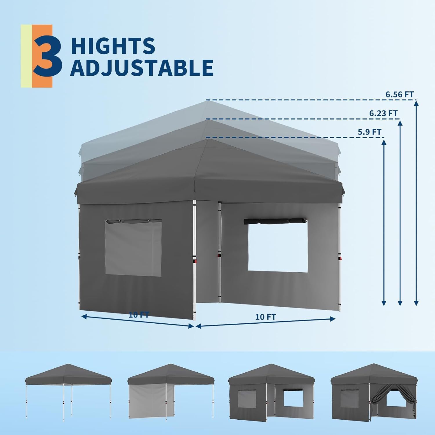 Qeetex LSHQQ-PHO-10SEEXS4 Replace-Porch-Swing-Glider-Tops - View #3