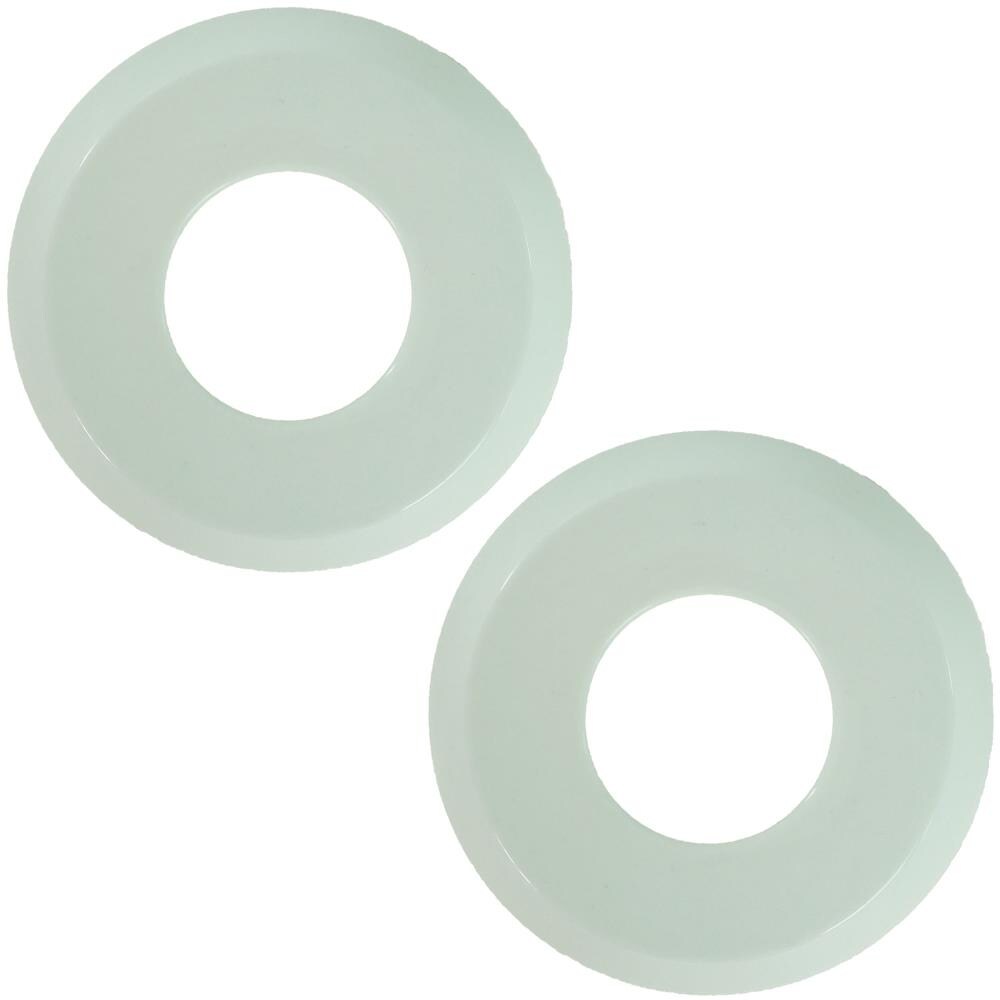 Northlight 32596123 Set of 2 White Escutcheon for D48mm Pool Handrails 4.5-in