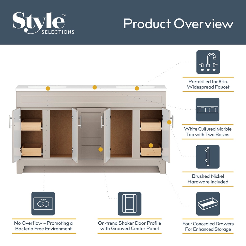Style Selections C52J60 Bath-Vanity-Combo - View #5