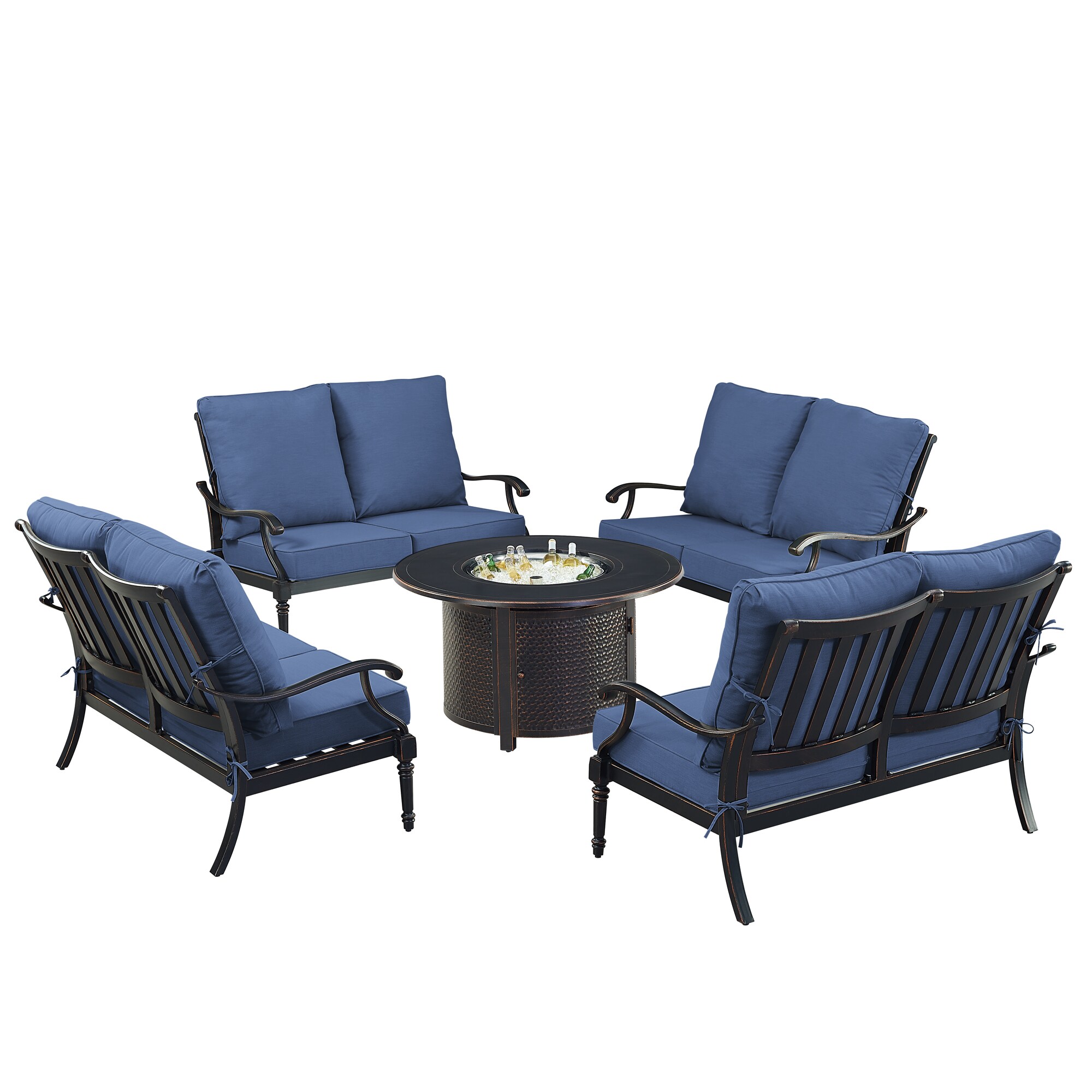Oakland Living SHAO4LSMATERABLCUIBA Patio-Conversation-Sets - View #4