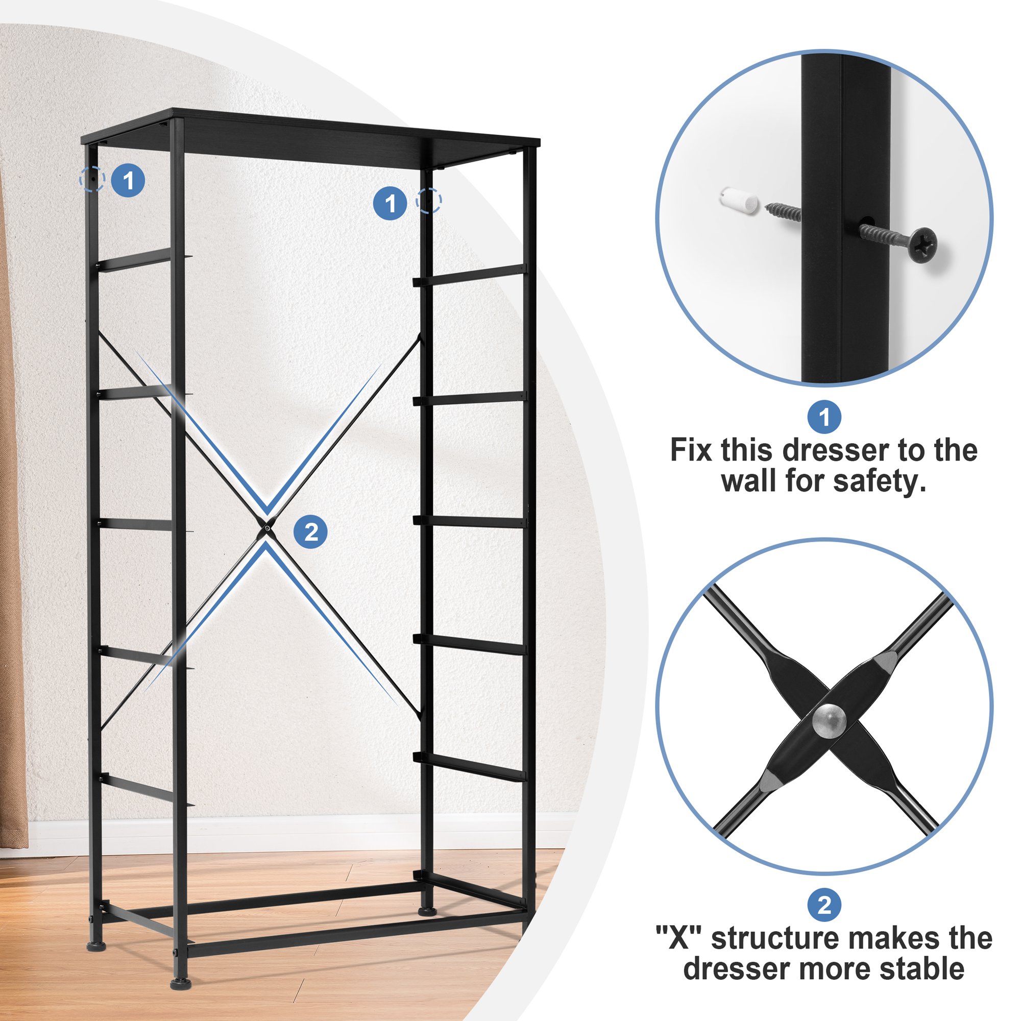 CloudFly CL-HD027BLK dressers - View #5