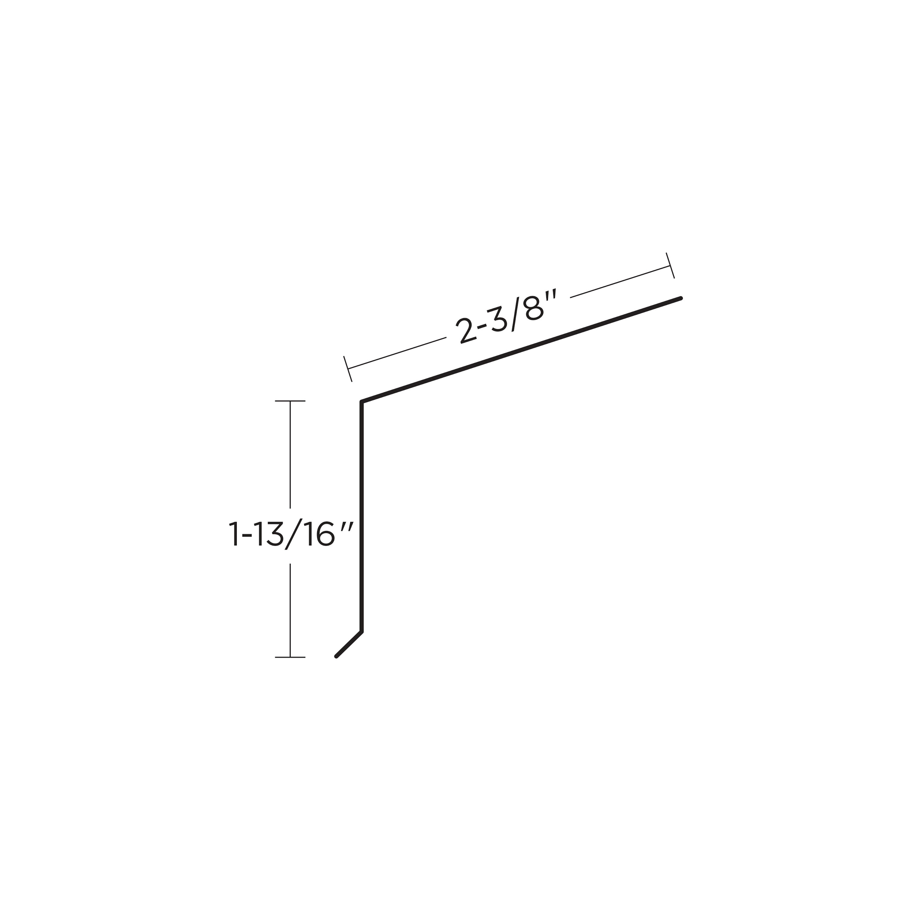 Union Corrugating 4.13-in x 10-ft White Aluminum Drip Edge in the Drip ...