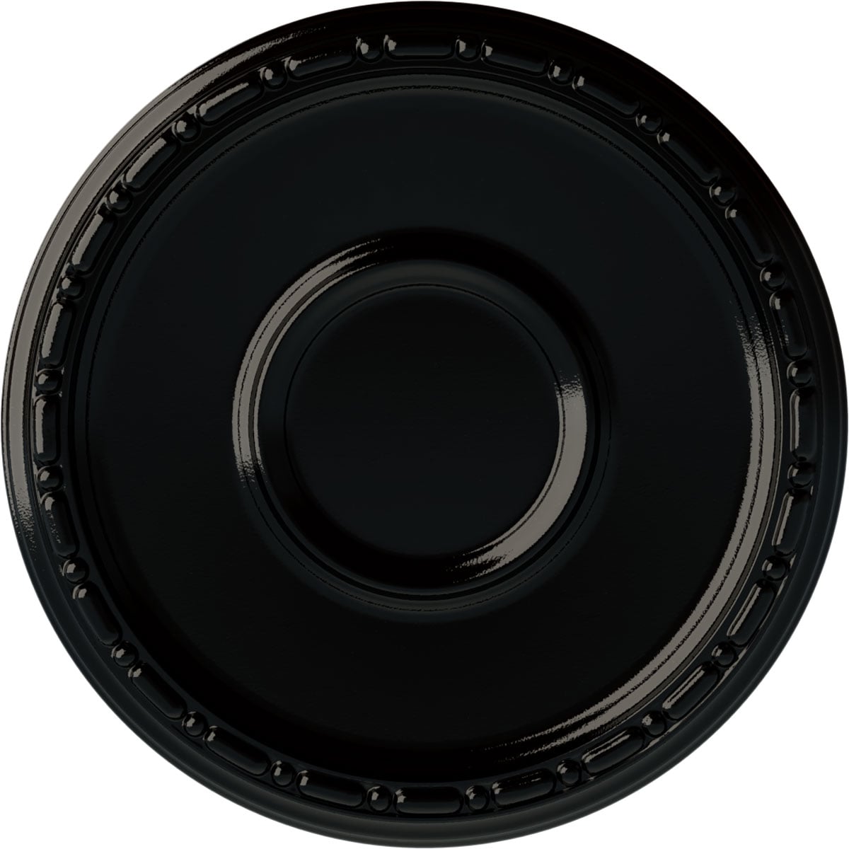 Ekena Millwork CM16MDBPS Medea 16.5-in W x 16.5-in L Painted Black Pearl Polyurethane Whole Ceiling Medallion
