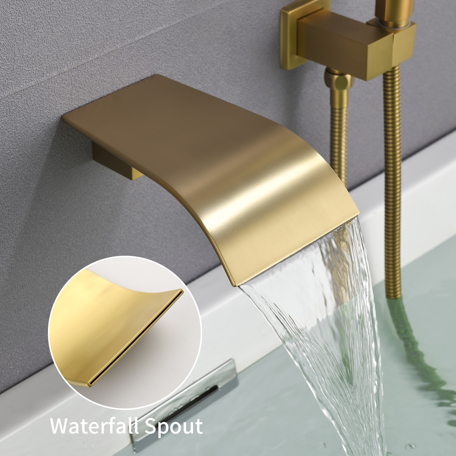 WELLFOR SPA-88020BG Roman-Tub-Faucets - View #6