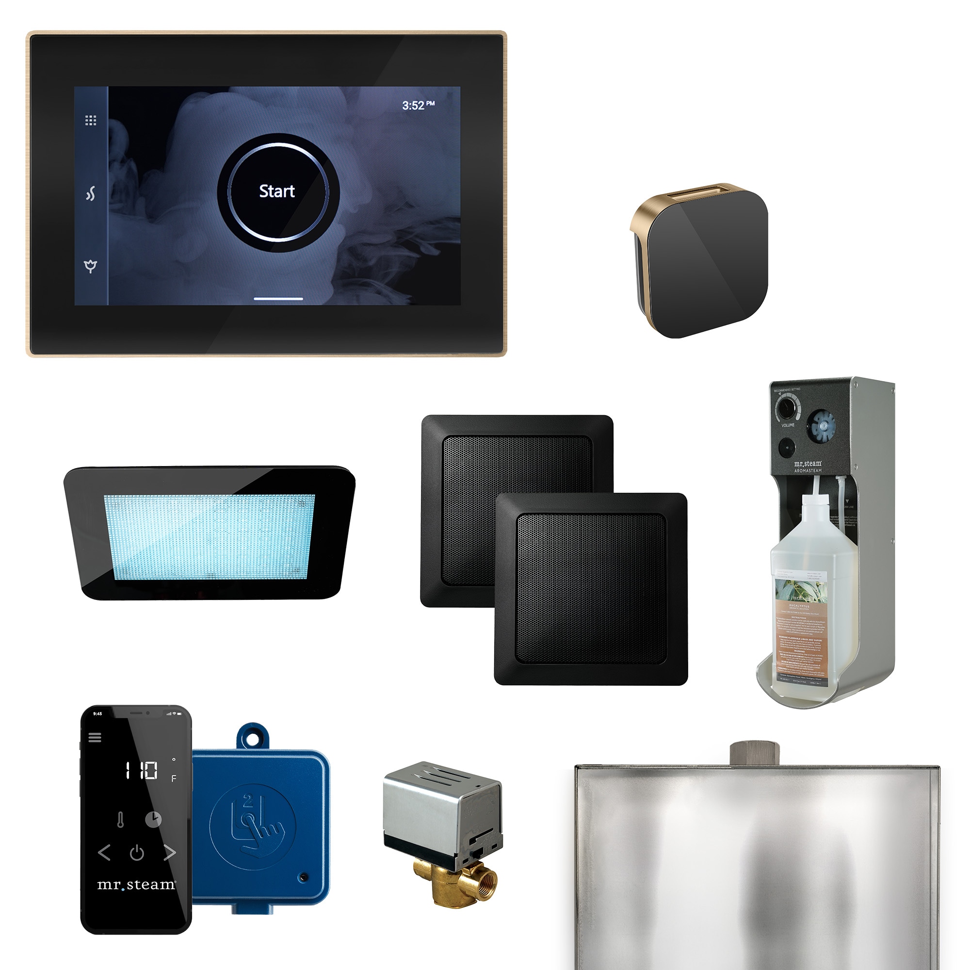 Mr. Steam XDRMBKBB 492-watt Black Brushed Bronze Steam Generator Control Kit