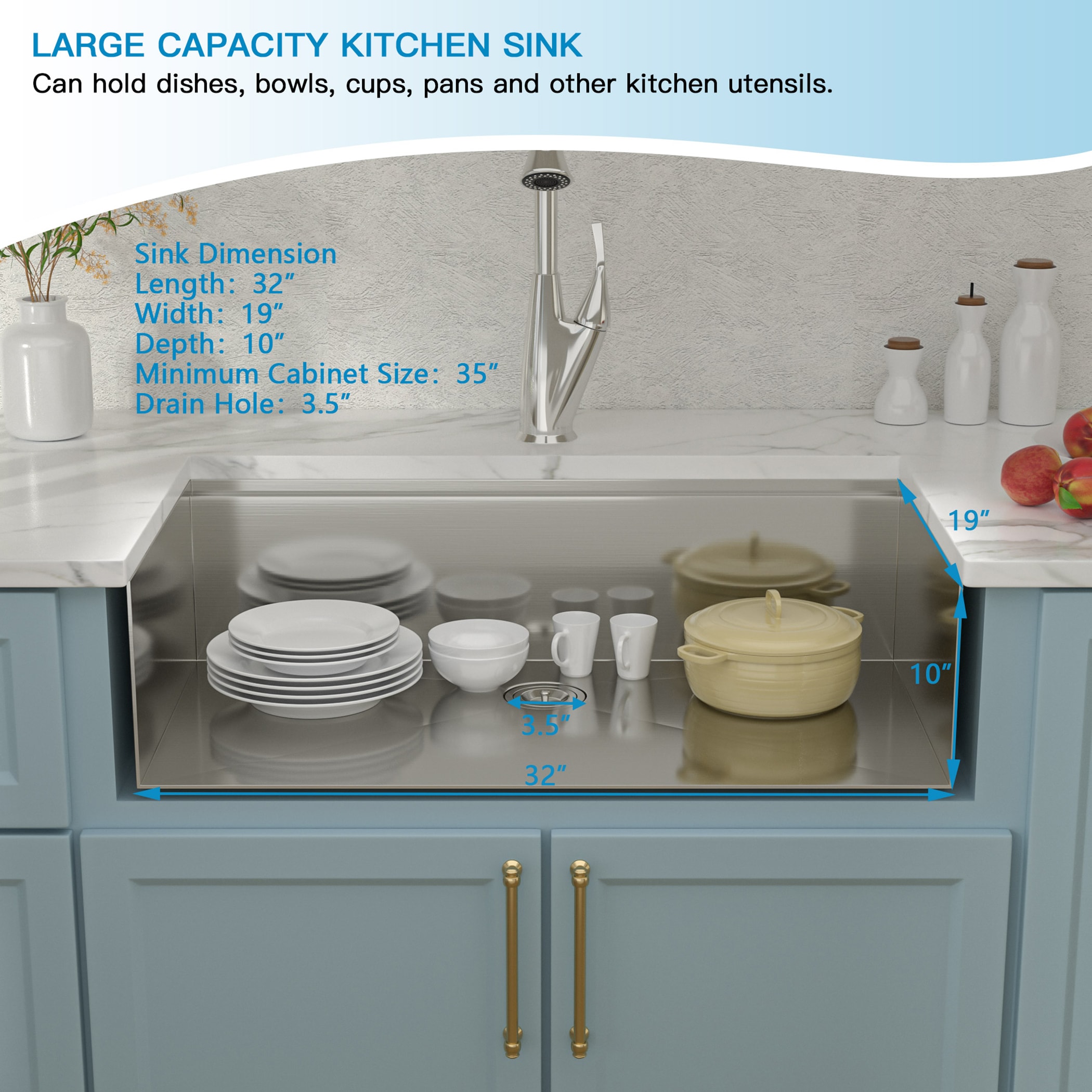 Lordear LD-LUS3219A1 Kitchen-Sinks - View #7