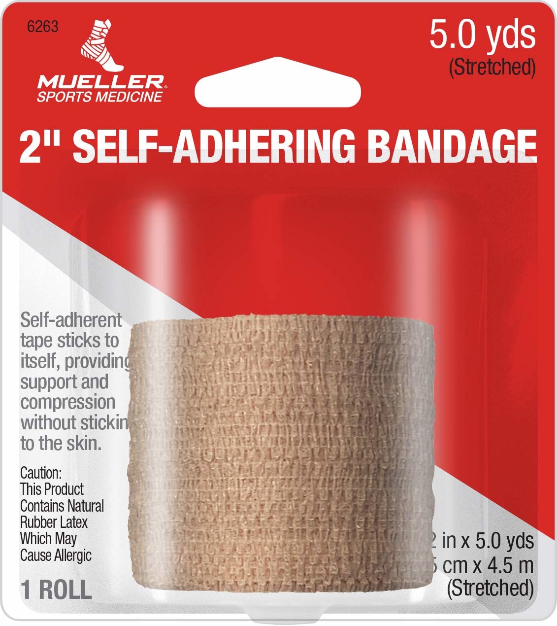 Mueller Sports Medicine Mueller Waterproof Self Adhering Bandage 2-in x 5  yds - All-Purpose First Aid Kit for Up to 25 People in the First Aid Kits  department at